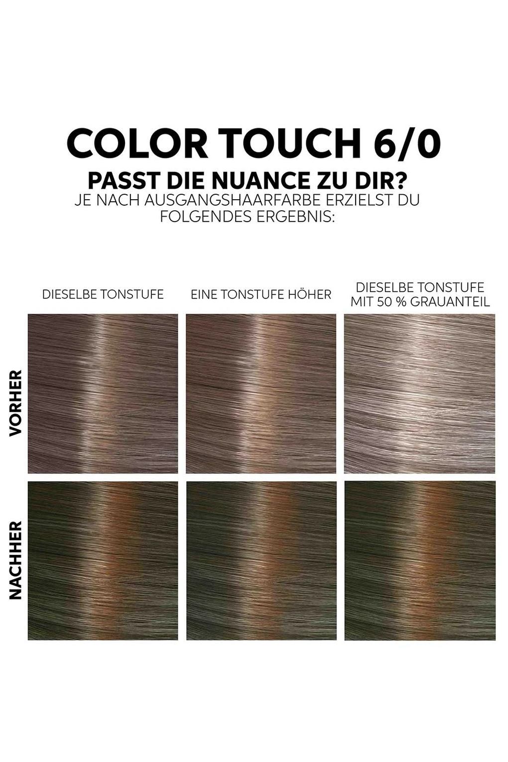 Набор для окрашивания волос Wella Professionals Color Touch Fresh-Up, 130 мл № 6/0 Темно-русый. Фото 5.