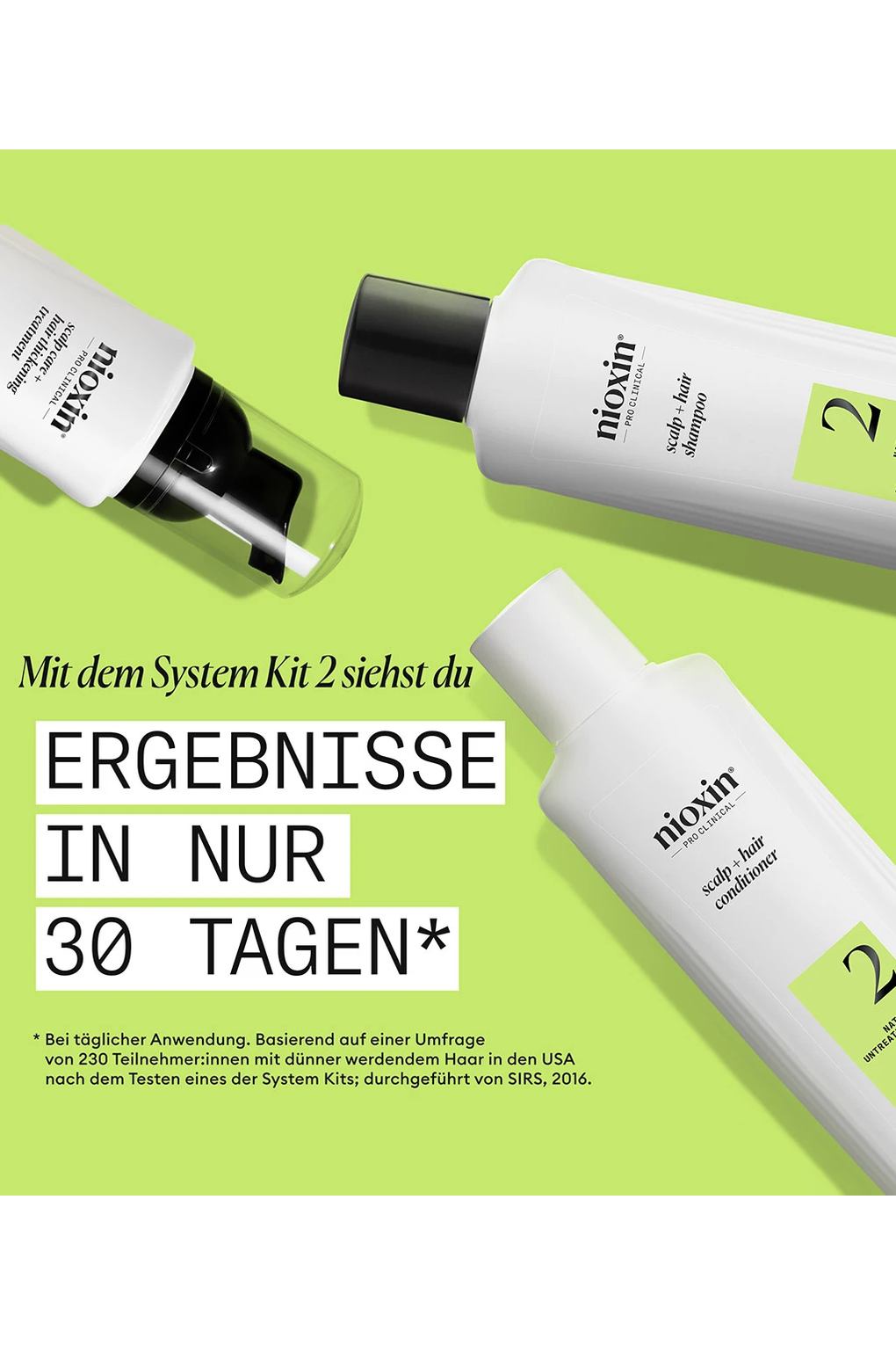 Набор для ухода за волосами Nioxin System 2 Scalp + Hair Thickening Kit 2.. Фото 3.