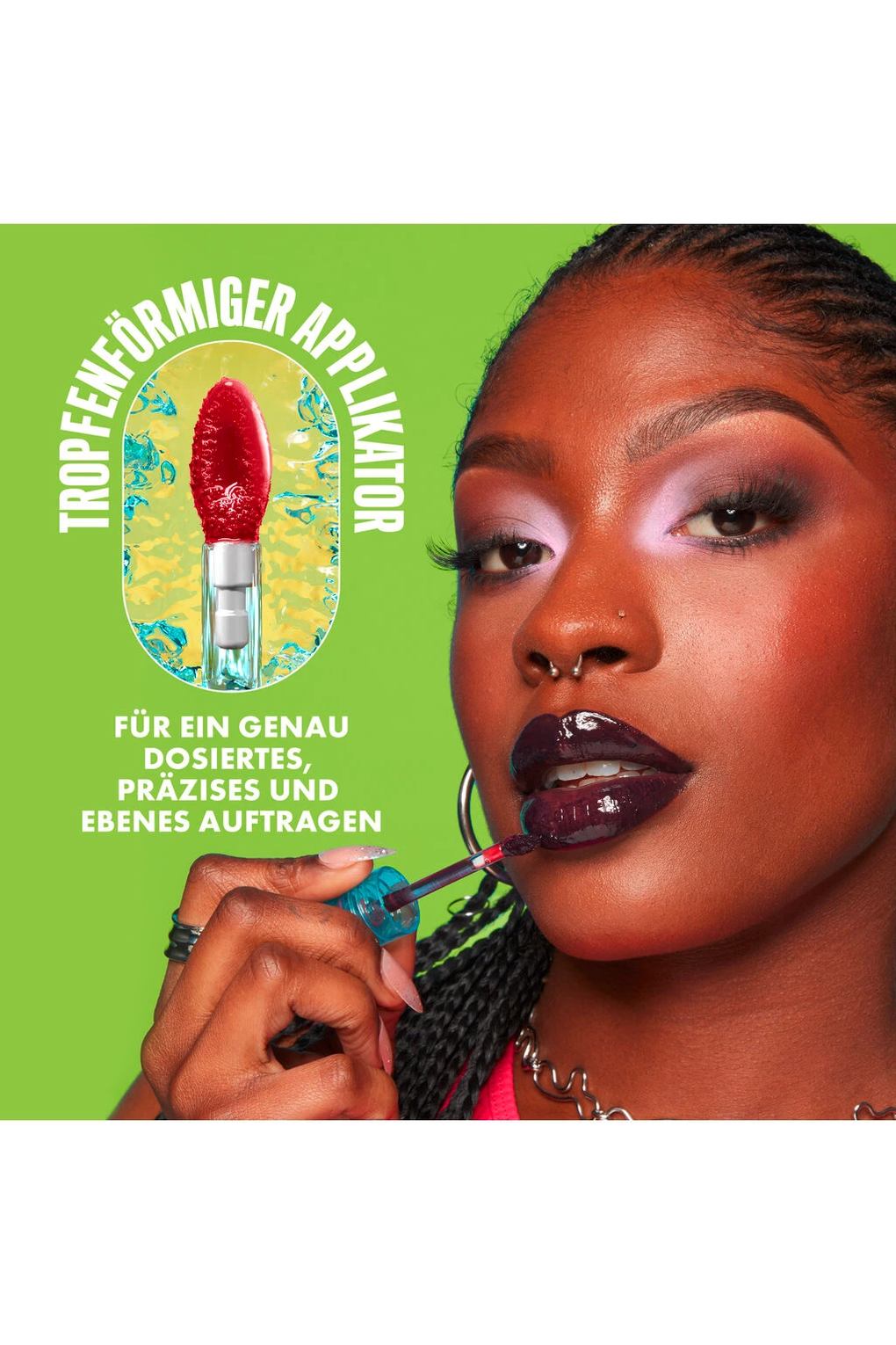 Увлажняющий блеск для губ Lip I.V. Hydrating Gloss Stain Lip Gloss, 5 мл Berry Thirsty. Фото 4.