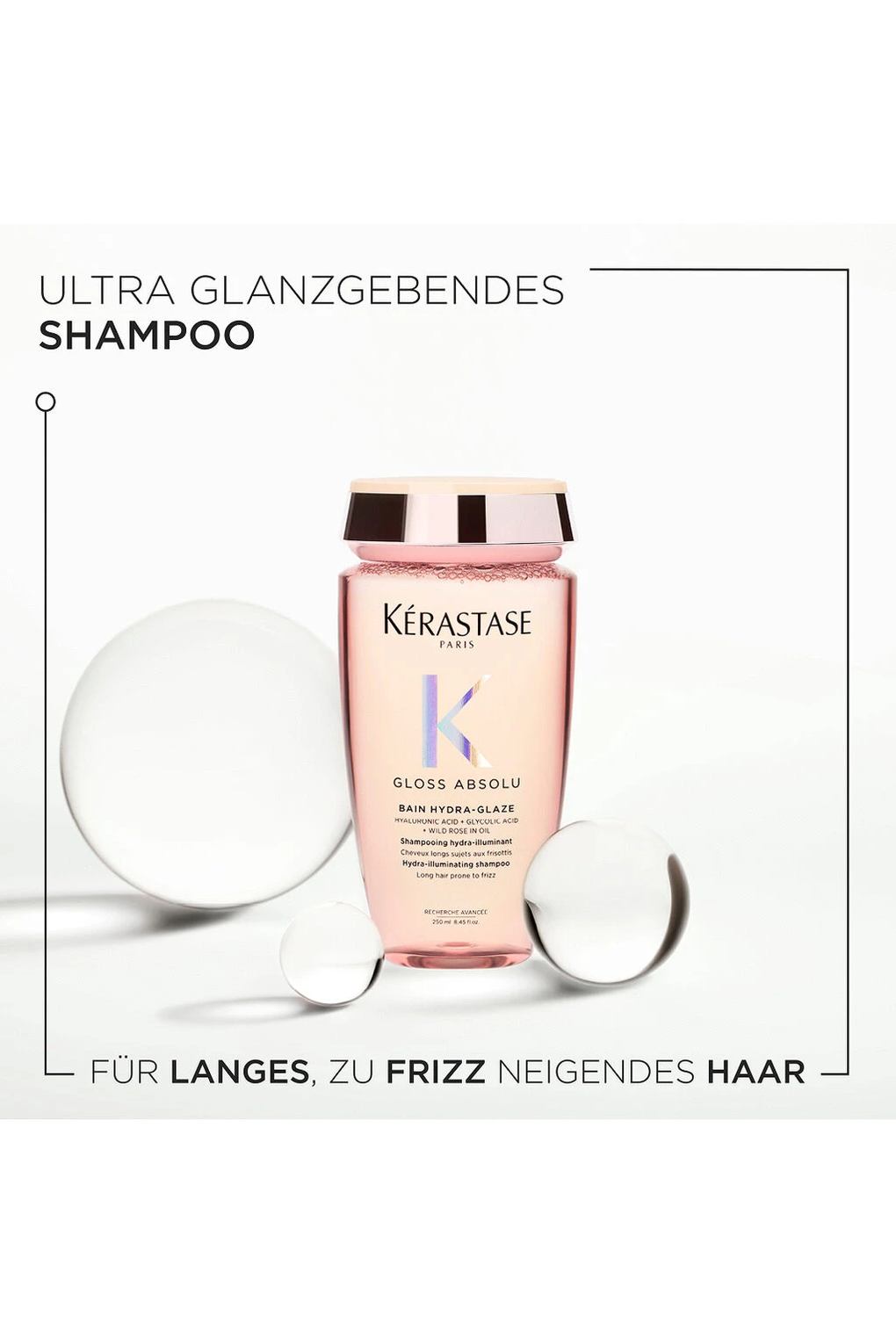 Шампунь для волос Kerastase Gloss Absolu с формулой Bain Hydra-Glaze, 80мл. Фото 2.