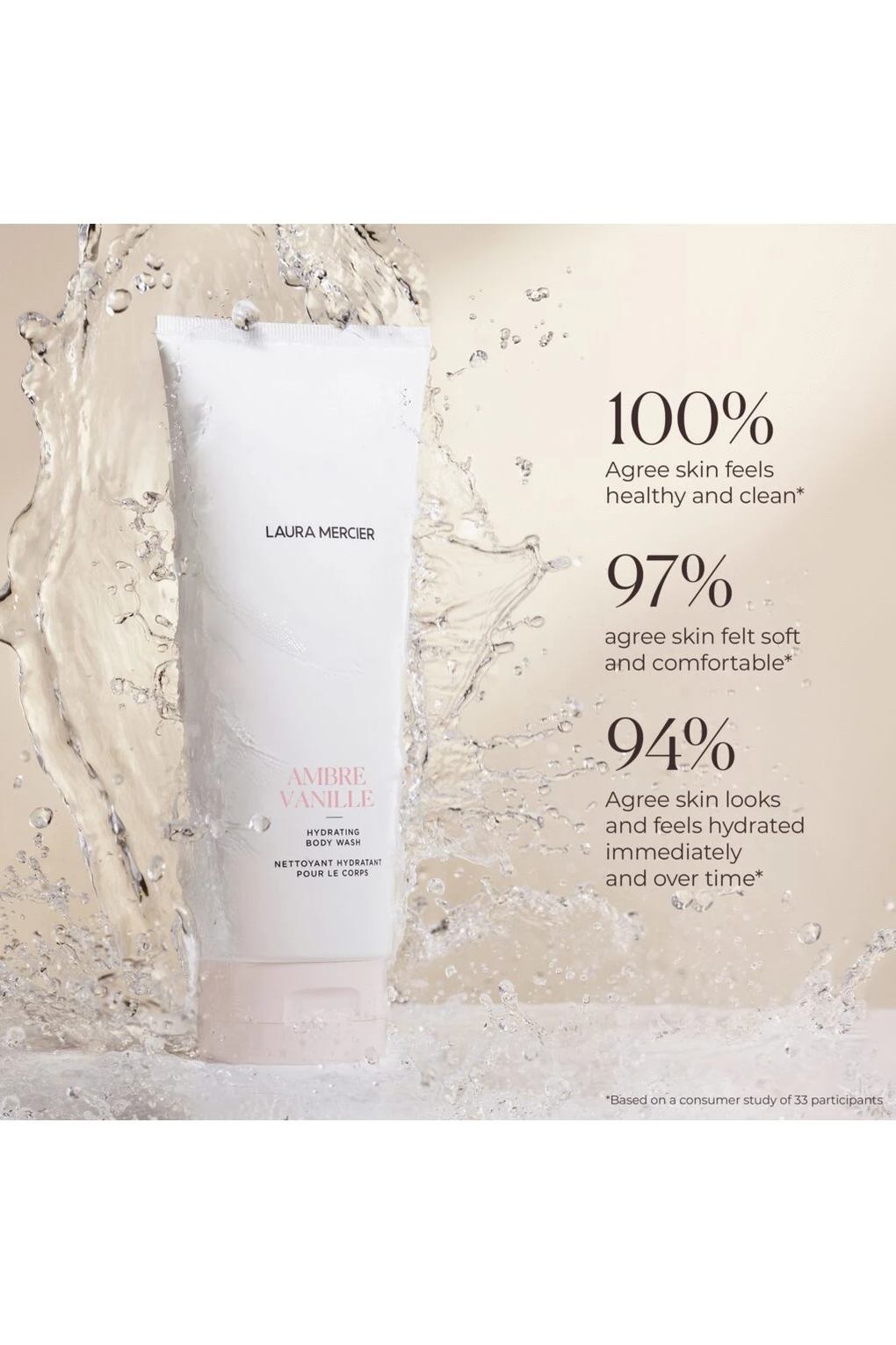 Средство для душа Laura Mercier Hydrating Body Wash Neroli du Sud, 200 мл. Фото 3.