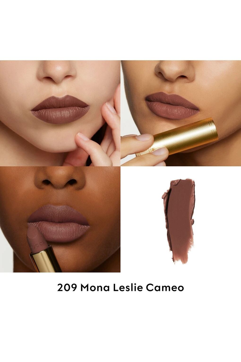 Губная помада Gucci Matte Lipstick 209 Mona Leslie Cameo, 3,5 г. Фото 3.