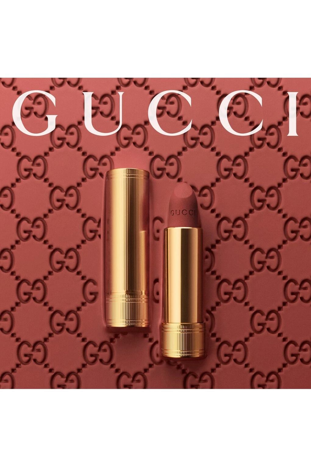 Губная помада Gucci Rouge L vres Matte Lipstick Lilla Tawnie 132, 3,5 г. Фото 4.