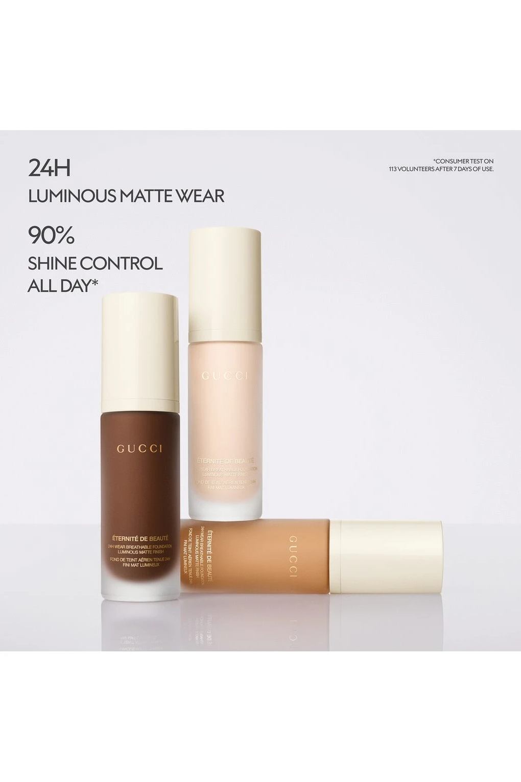 Тональная основа Gucci Eternite de Beaute Foundation SPF 15 в каплях, 30 мл №. 370O Оливковый средний. Фото 6.