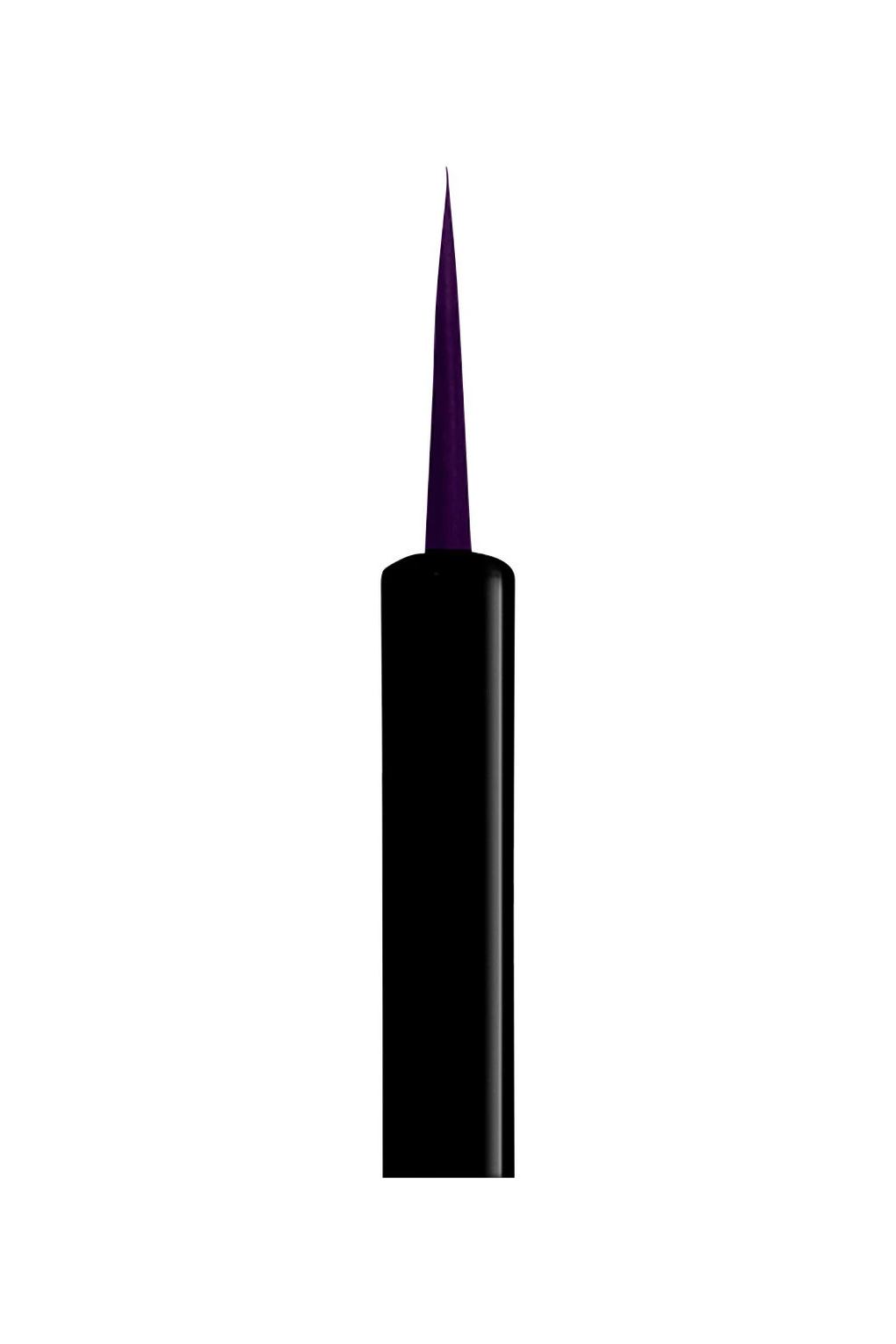 Жидкая подводка для глаз NYX Professional Makeup Wednesday Cello Vivid Matte Purple, 2 мл фиолетовый. Фото 5.