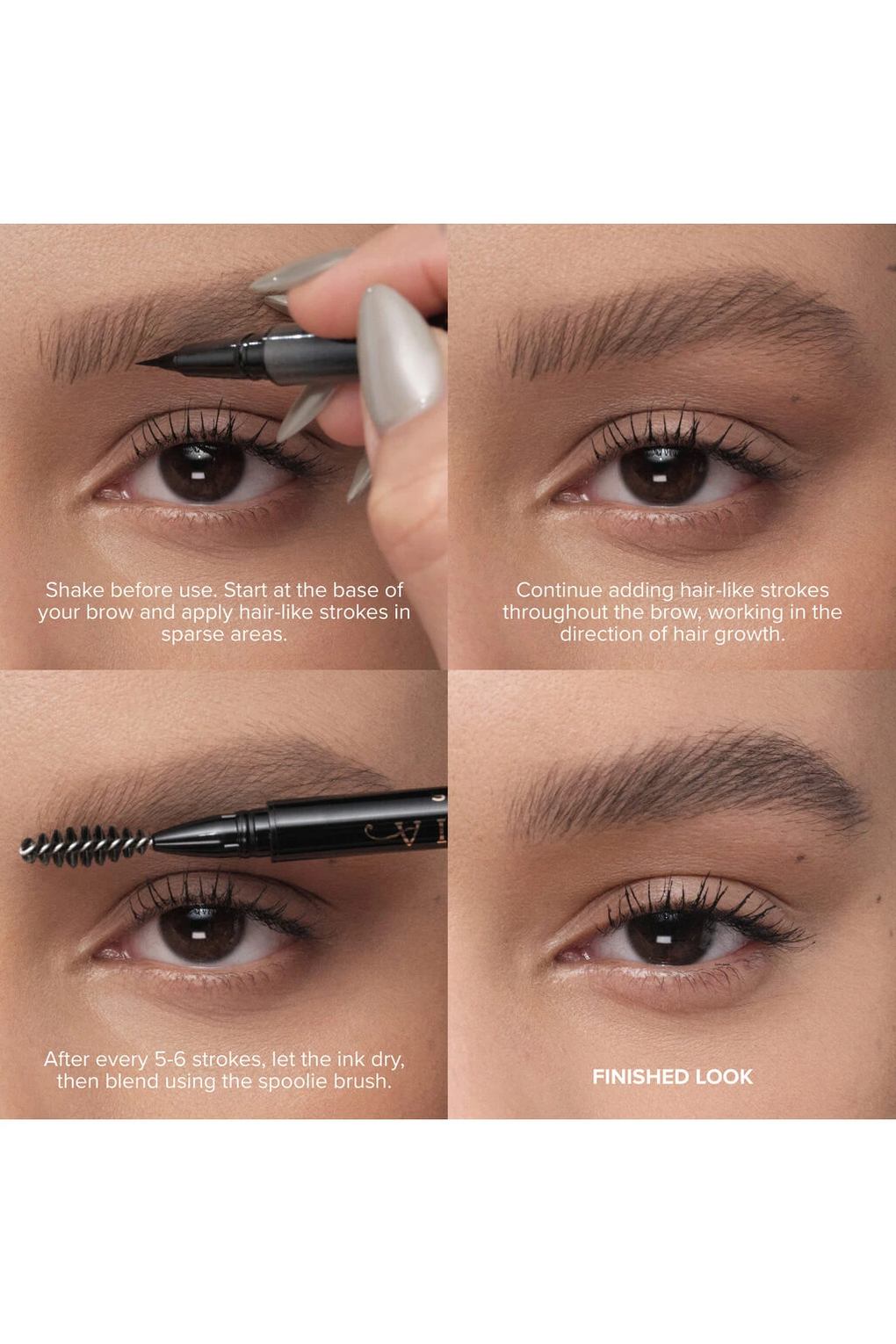 Карандаш для бровей ANASTASIA Beverly Hills Microstroke Brow Pen, 0,5 мл Черное дерево. Фото 3.