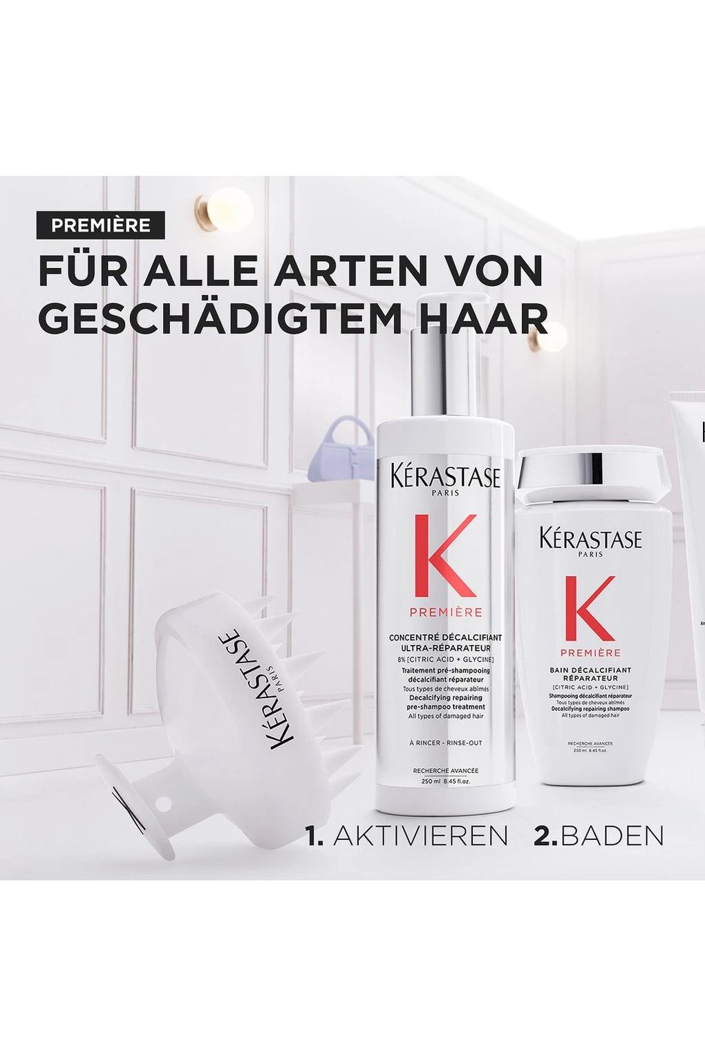 Набор для ухода за волосами Kerastase Premi re Pre-Shampoo XMas Set.. Фото 3.