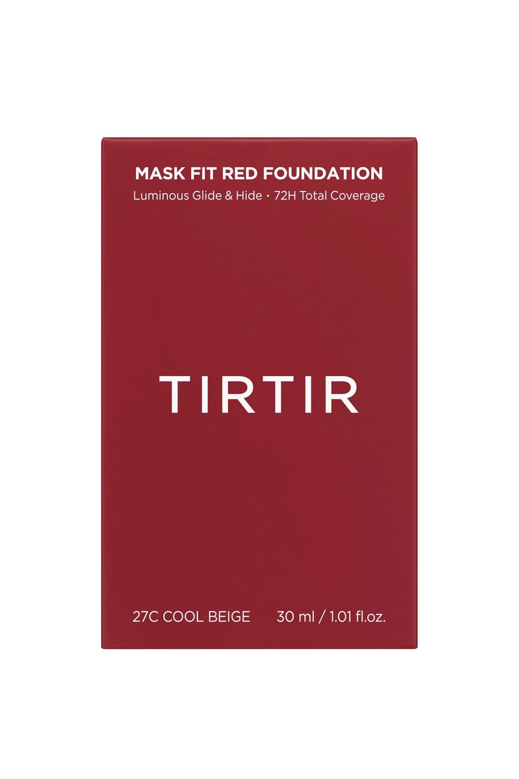TIRTIR Mask Fit Red Foundation Liquid Foundation, 30 мл 27C Холодный бежевый. Фото 4.