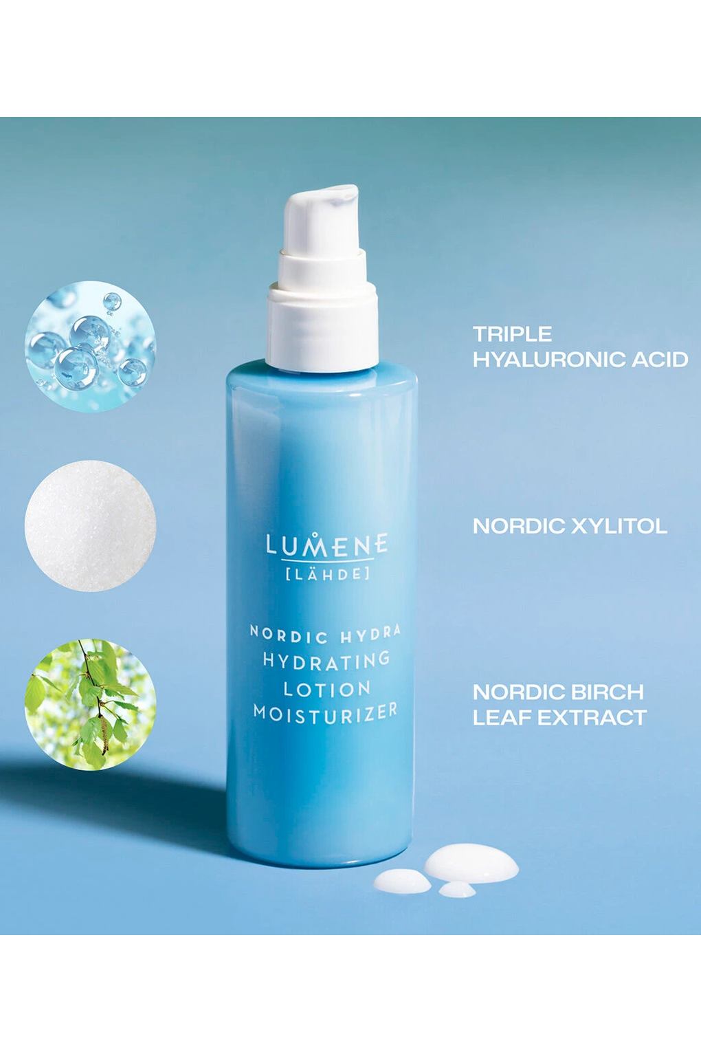 Lumene Nordic Hydra L hde Увлажняющий дневной крем-лосьон Hydrating Lotion, 50 мл. Фото 3.