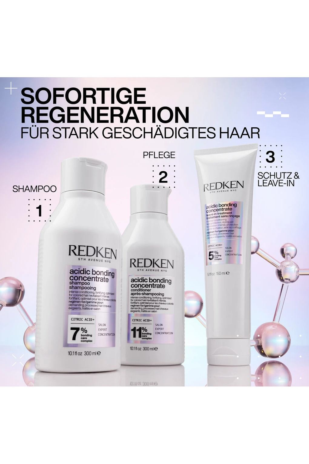 Набор для ухода за волосами Шампунь и кондиционер Redken Acidic Bonding Concentrate XL Duo Bundles.. Фото 6.