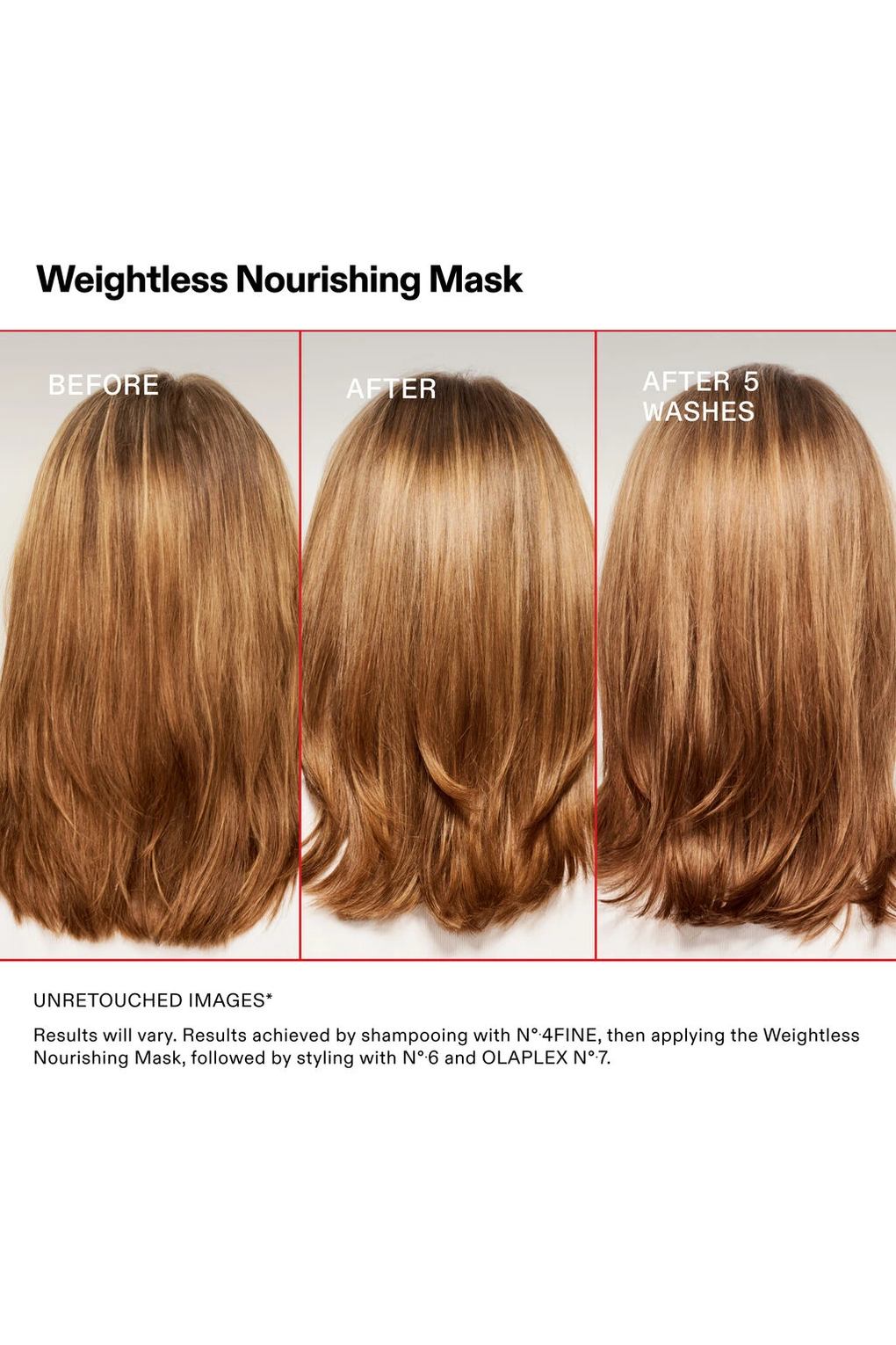 Маска для волос OLAPLEX Weightless Nourishing Mask, 200 мл. Фото 4.