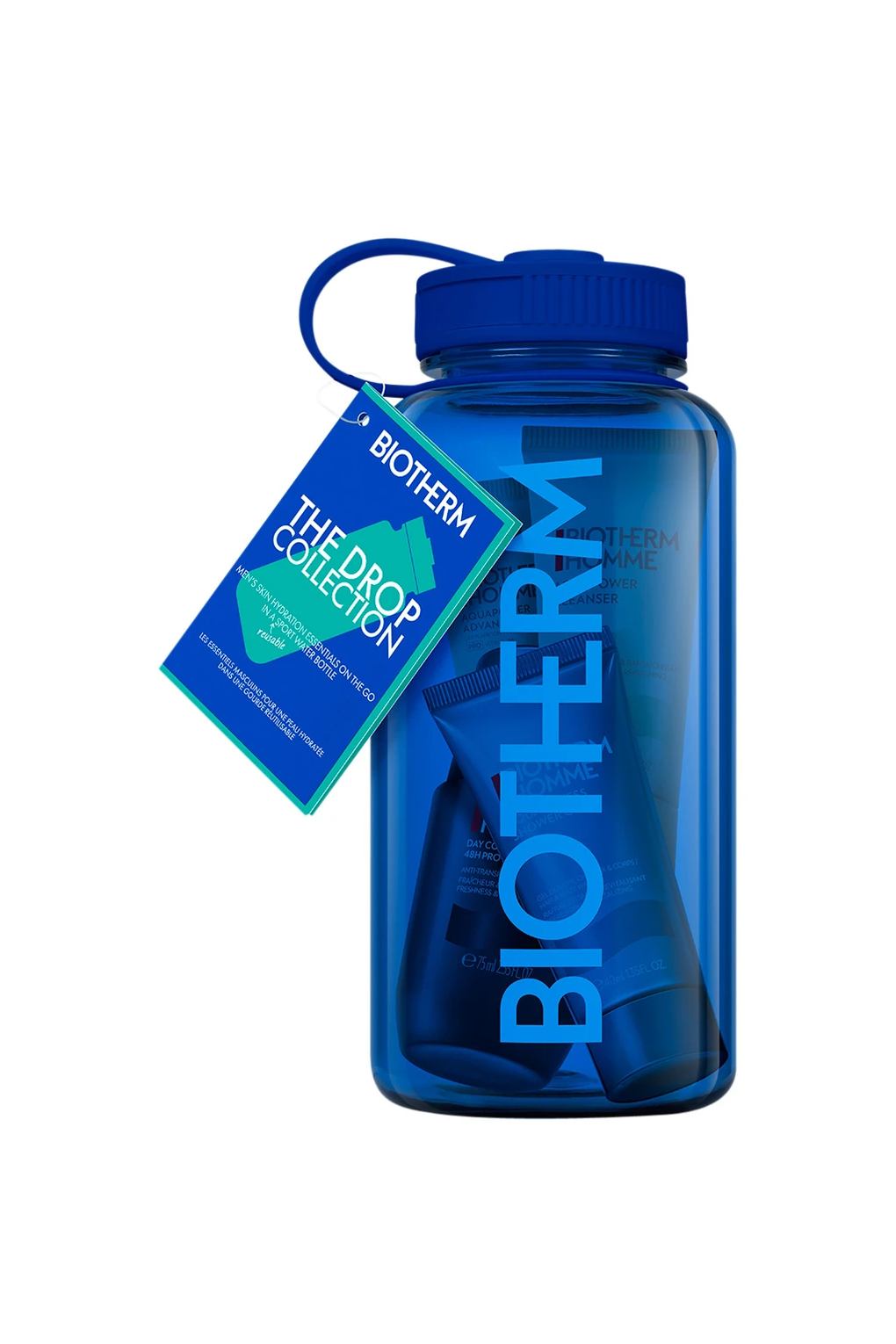 Набор для ухода за лицом Biotherm Homme Aquapower Drop-Set Blue. Фото 2.