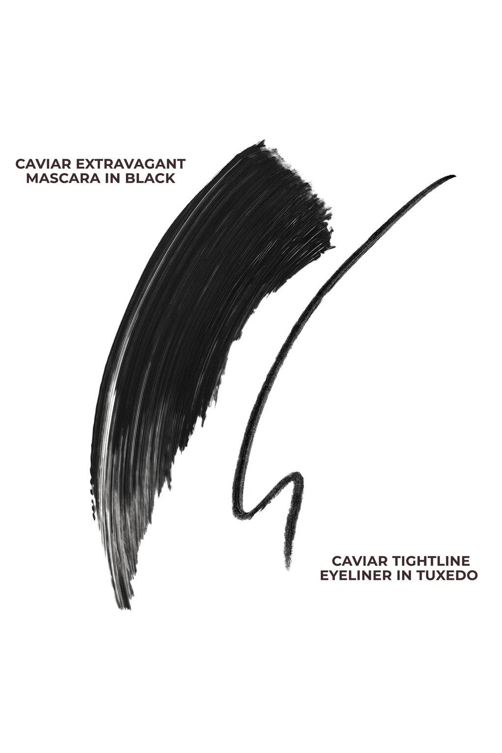 Набор косметики для глаз LAURA MERCIER Caviar Cravings Eye Essentials смокинг, черный. Фото 2.