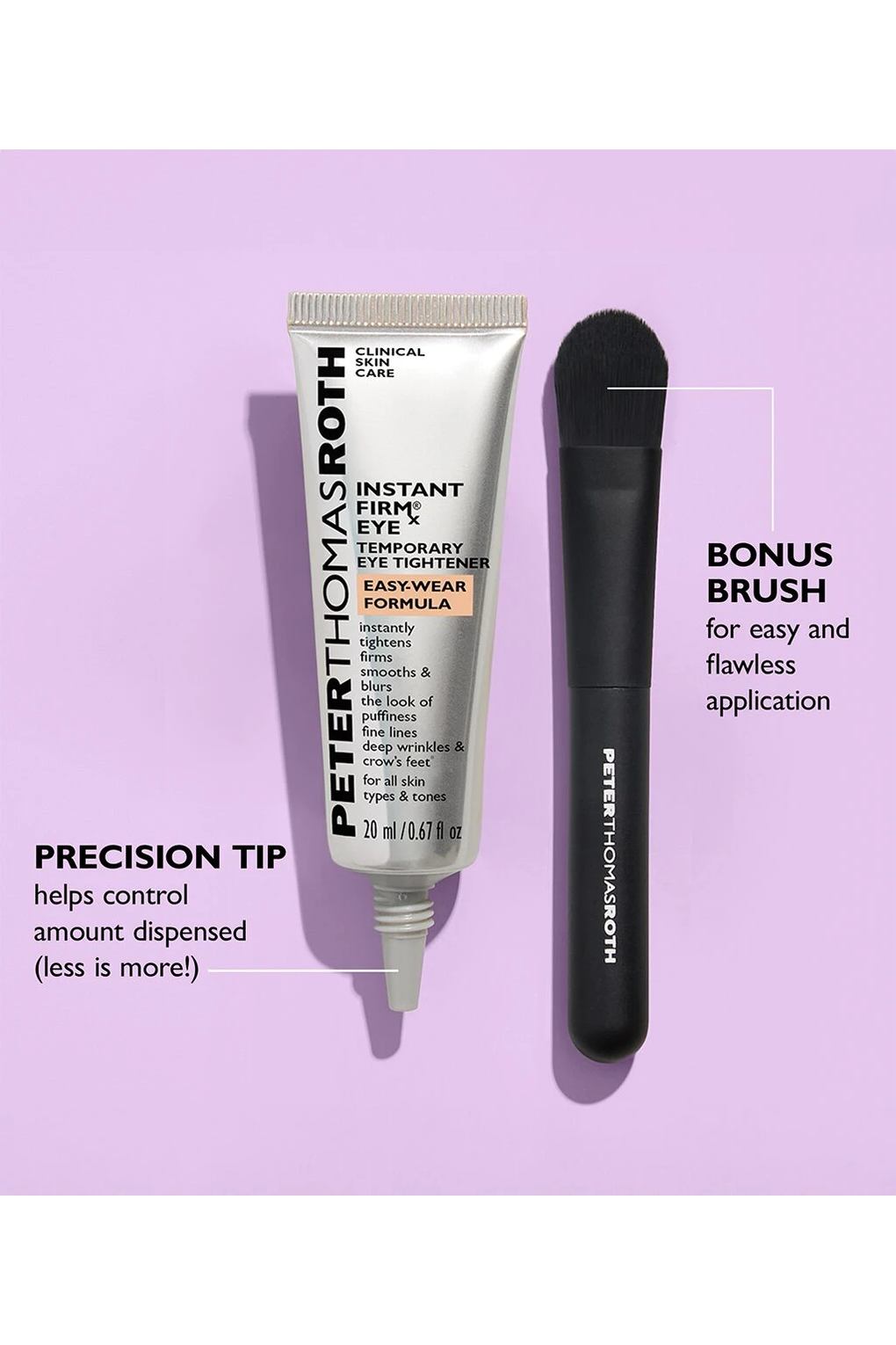 Гель для области вокруг глаз Peter Thomas Roth Instant FIRMx Temporary Eye Tightener New Easy-Wear Formula, 20 мл. Фото 2.