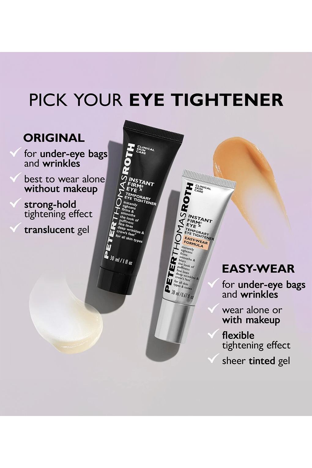Гель для области вокруг глаз Peter Thomas Roth Instant FIRMx Temporary Eye Tightener New Easy-Wear Formula, 20 мл. Фото 6.