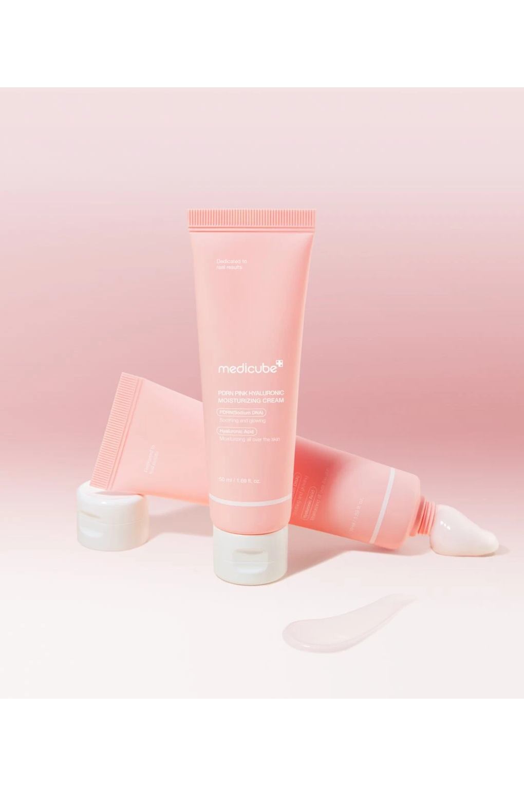 Крем для лица Medicube PDRN Pink Hyaluronic Moisturizing Cream, 50 мл. Фото 3.