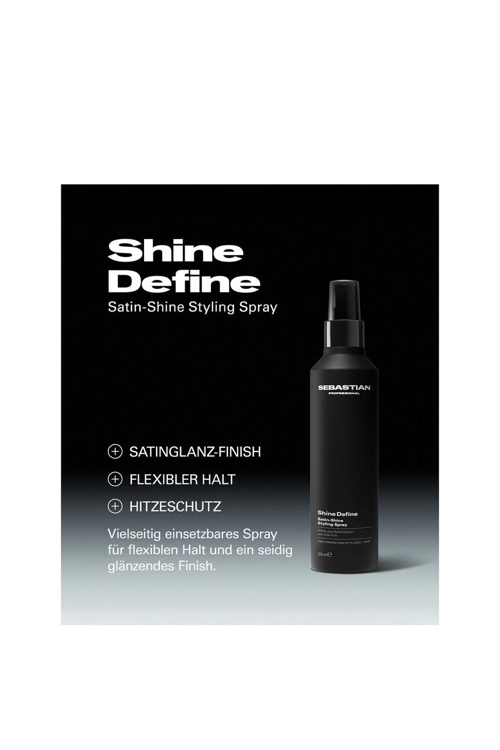 Завершающий спрей для укладки волос Hold Shine Define Satin-Shine Styling Spray, 200 мл. Фото 5.
