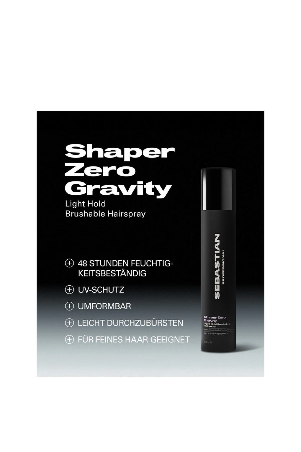 Завершающий этап - Лак для волос Hold Shaper Zero Gravity Light Hold Hairspray, 300 мл. Фото 4.