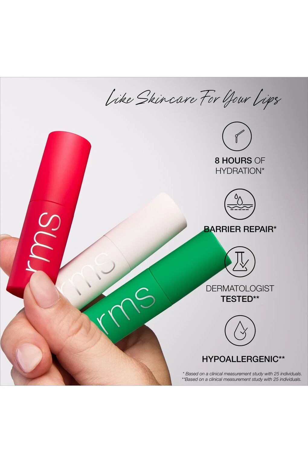 Набор декоративной косметики RMS Beauty The Mini Lip Oil Trio, 3х3,4 мл. Фото 5.