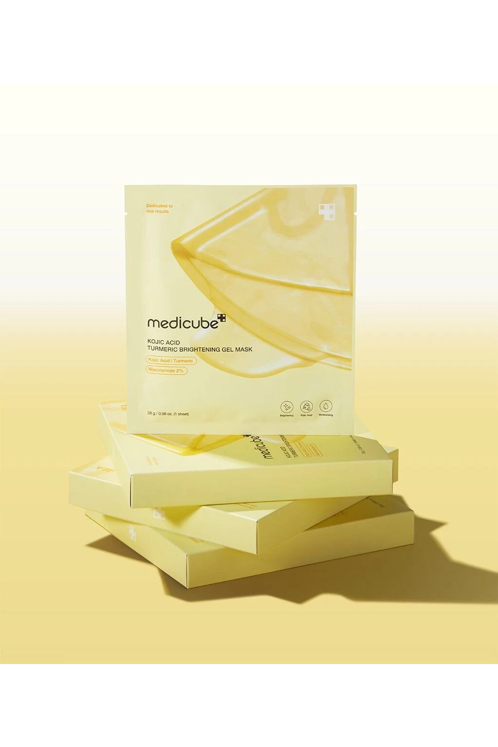Маска для лица Medicube Kojic Acid Tumeric Brightening Gel Mask, 4х28 г. Фото 6.