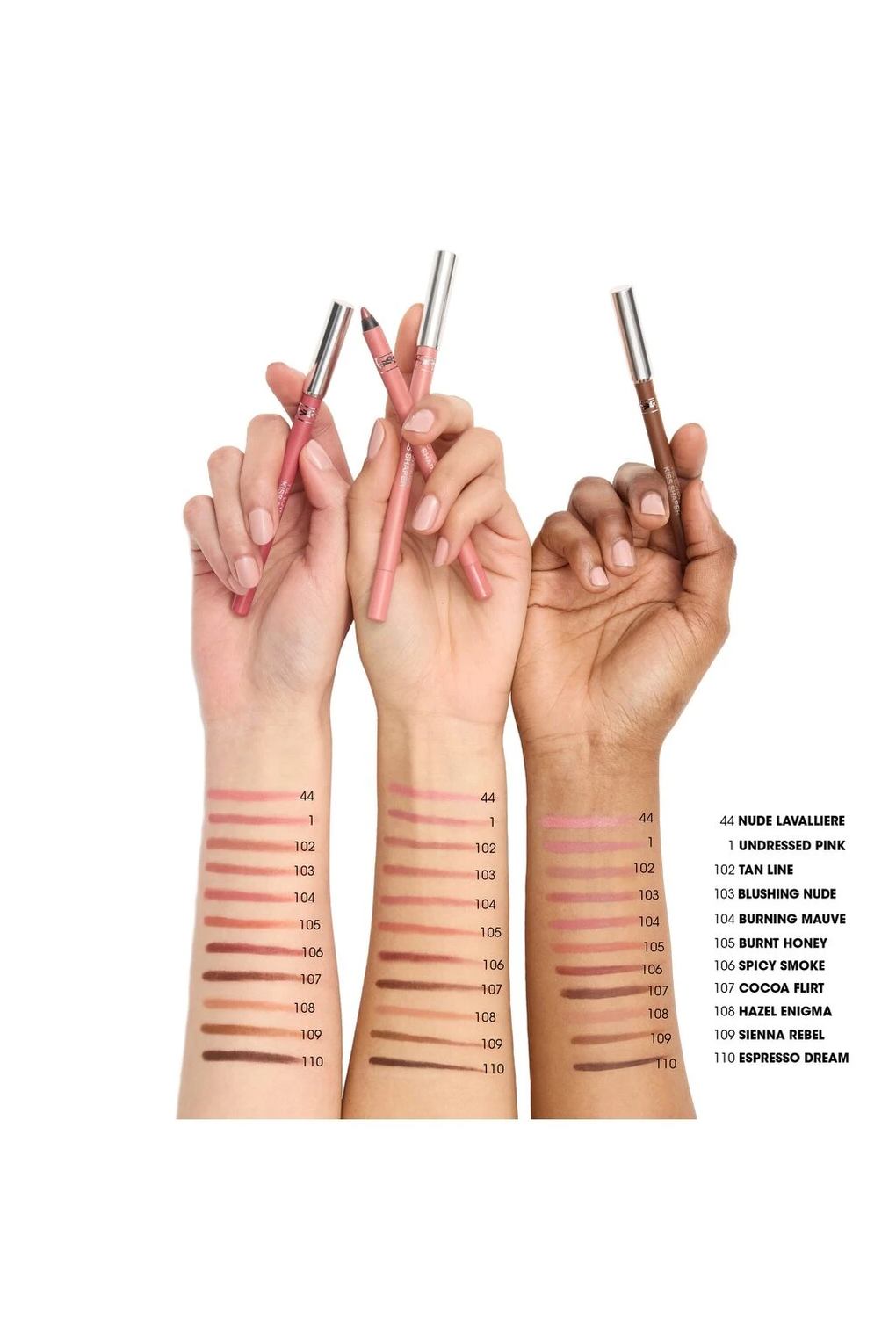 Карандаш для губ YSL Lovenude Kiss Shaper, 1,2 г № 108 - Hazel Engima. Фото 3.