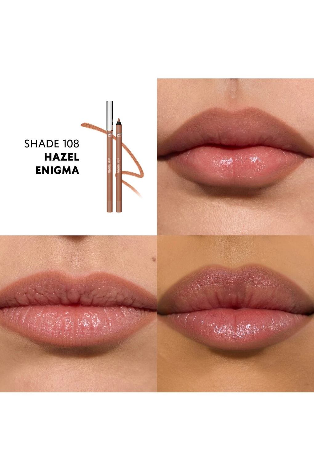 Карандаш для губ YSL Lovenude Kiss Shaper, 1,2 г № 108 - Hazel Engima. Фото 4.
