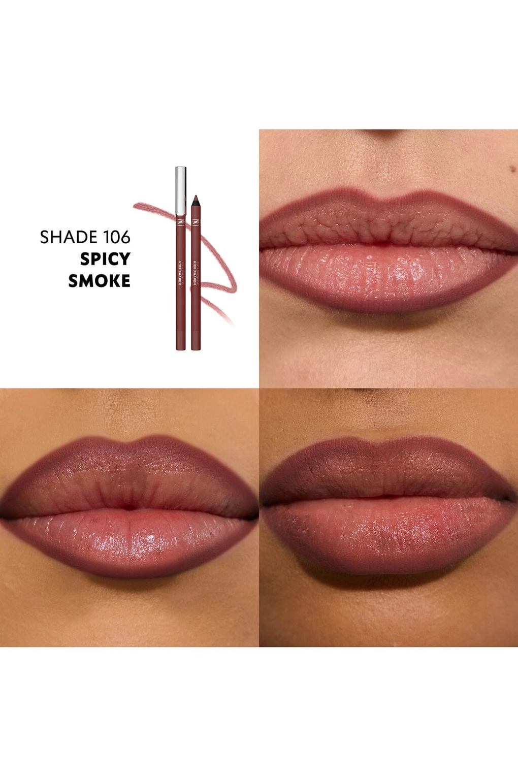 Карандаш для губ YSL Lovenude Kiss Shaper, 1,2 г № 106 - Spicy Smoke. Фото 4.