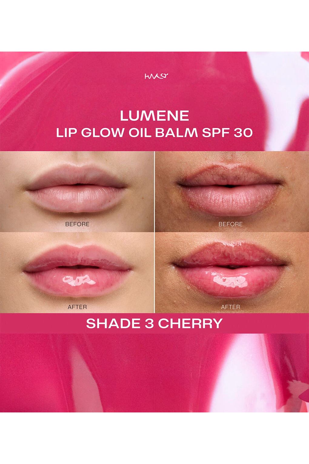 Бальзам для губ Lip Glow Oil Balm SPF30 10 г 3 Cherry. Фото 4.