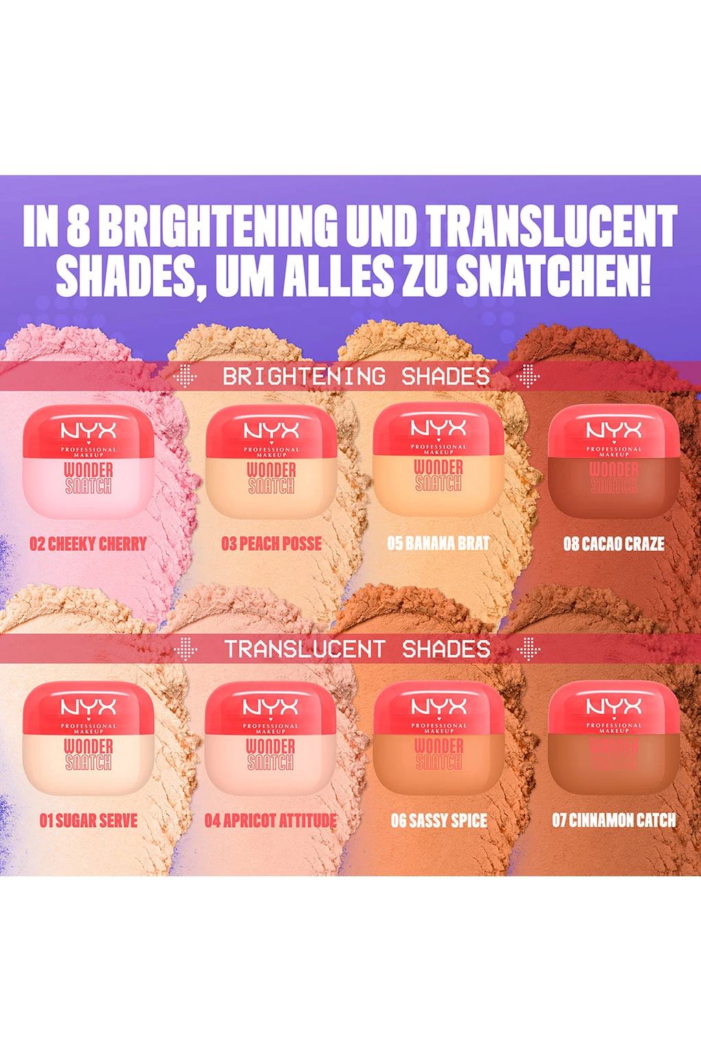 Пудра для фиксации макияжа Wonder Snatch Powder Setting Powder, 6 г № 4 - Apricot Attitude. Фото 6.