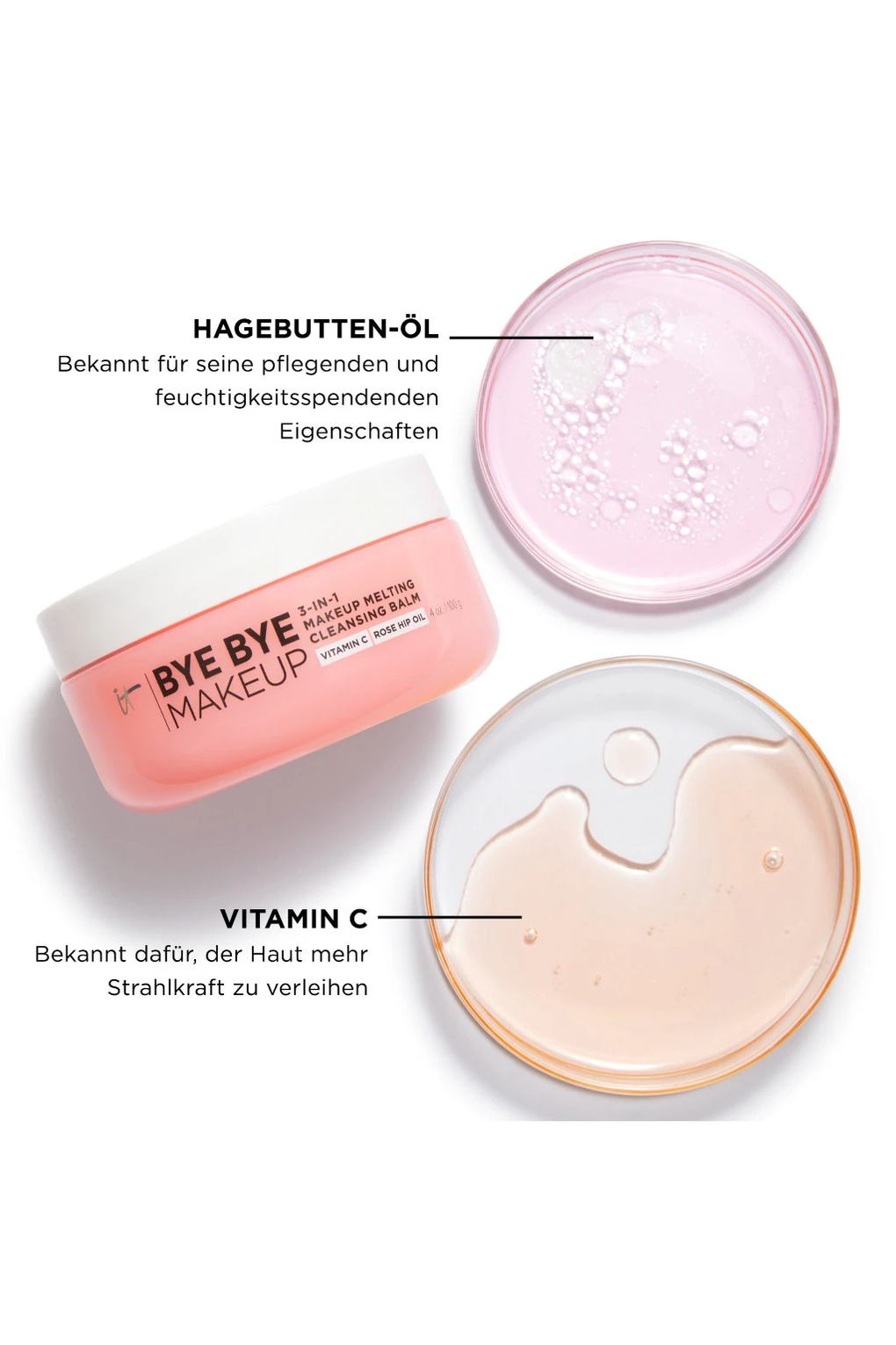 Средство для умывания IT Cosmetics Bye Bye Makeup 3-in-1 Makeup Melting Cleansing Balm, 100 г. Фото 5.