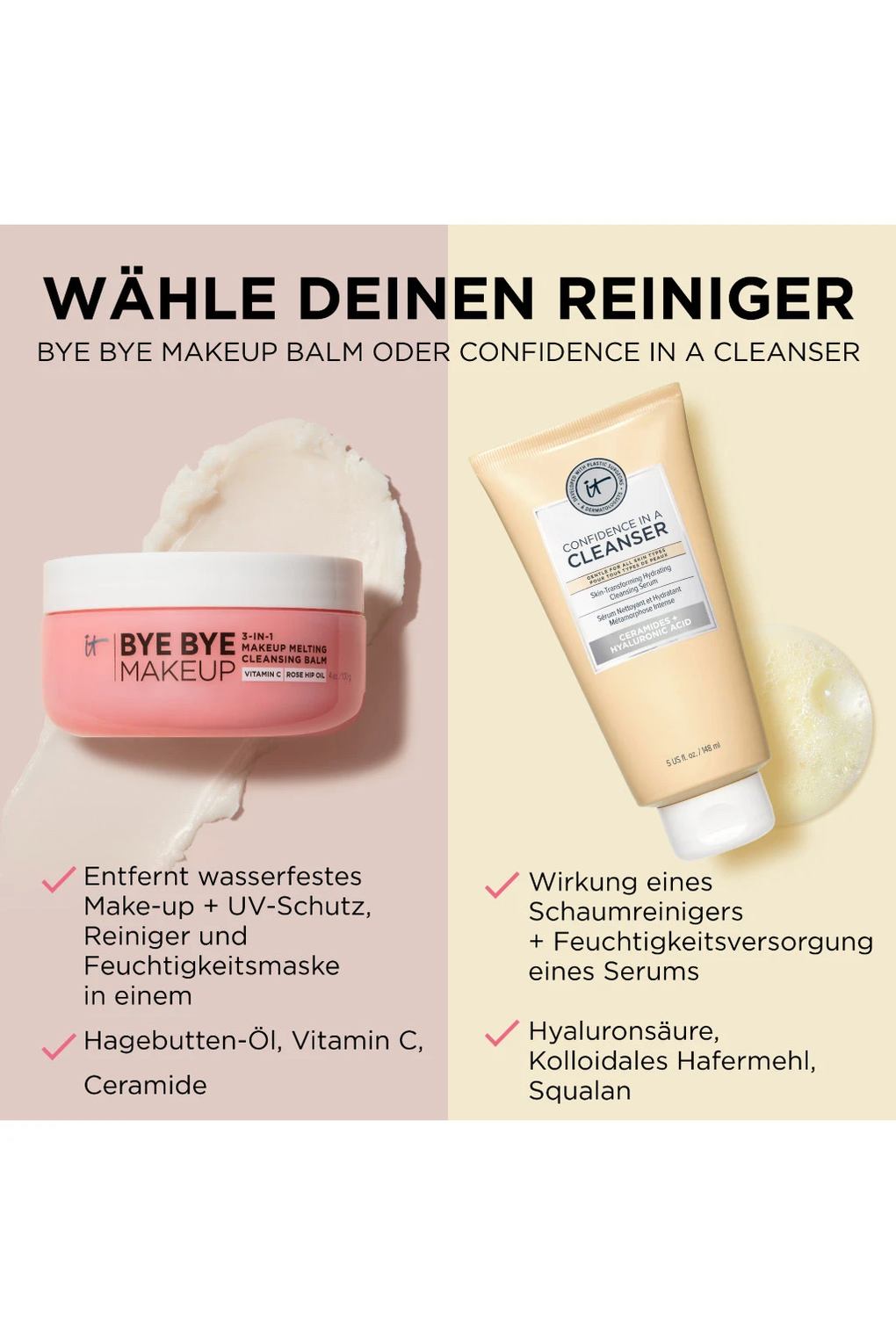 Средство для умывания IT Cosmetics Bye Bye Makeup 3-in-1 Makeup Melting Cleansing Balm, 100 г. Фото 6.