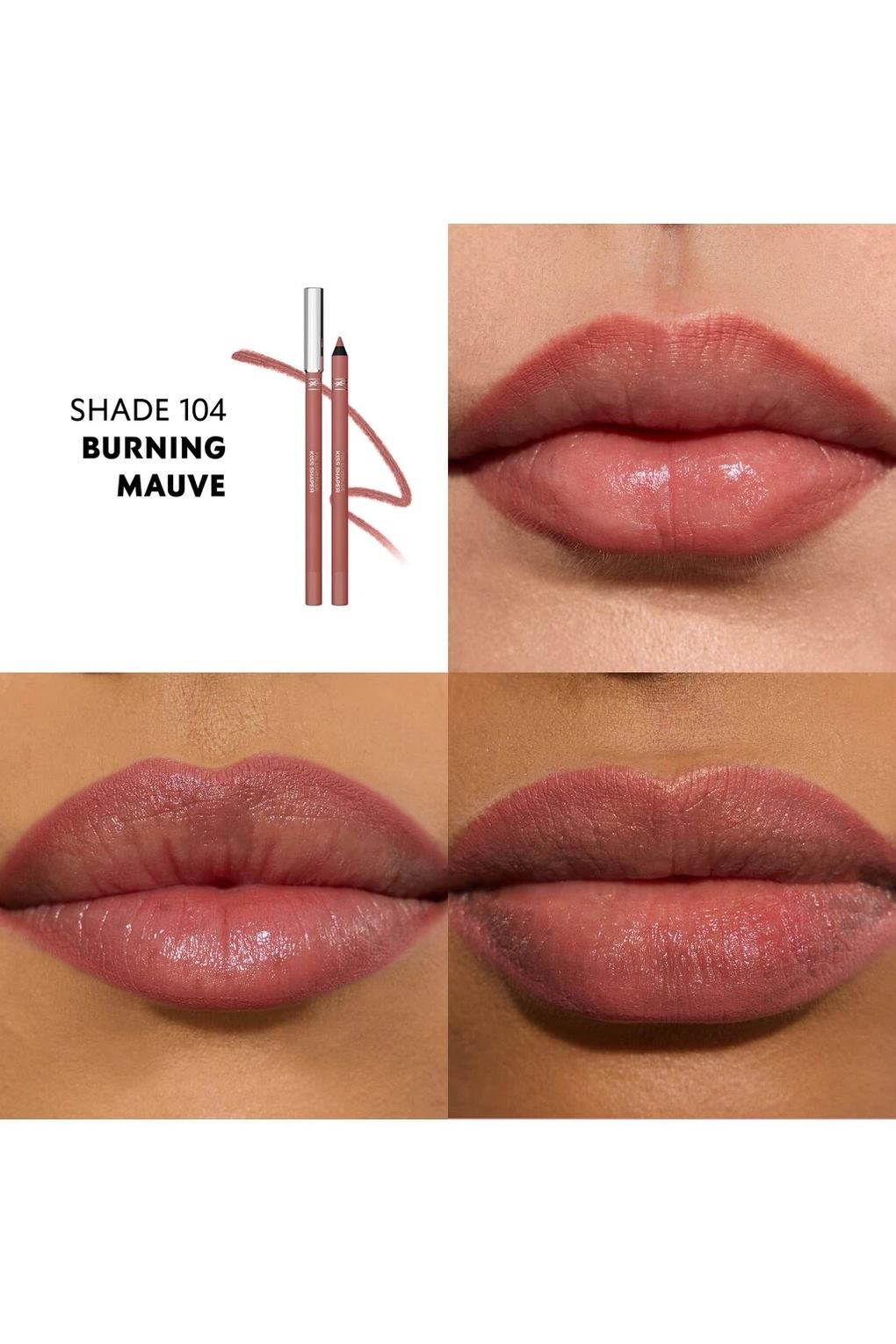 Карандаш для губ YSL Lovenude Kiss Shaper, 1,2 г № 104 - Burning Mauve. Фото 4.