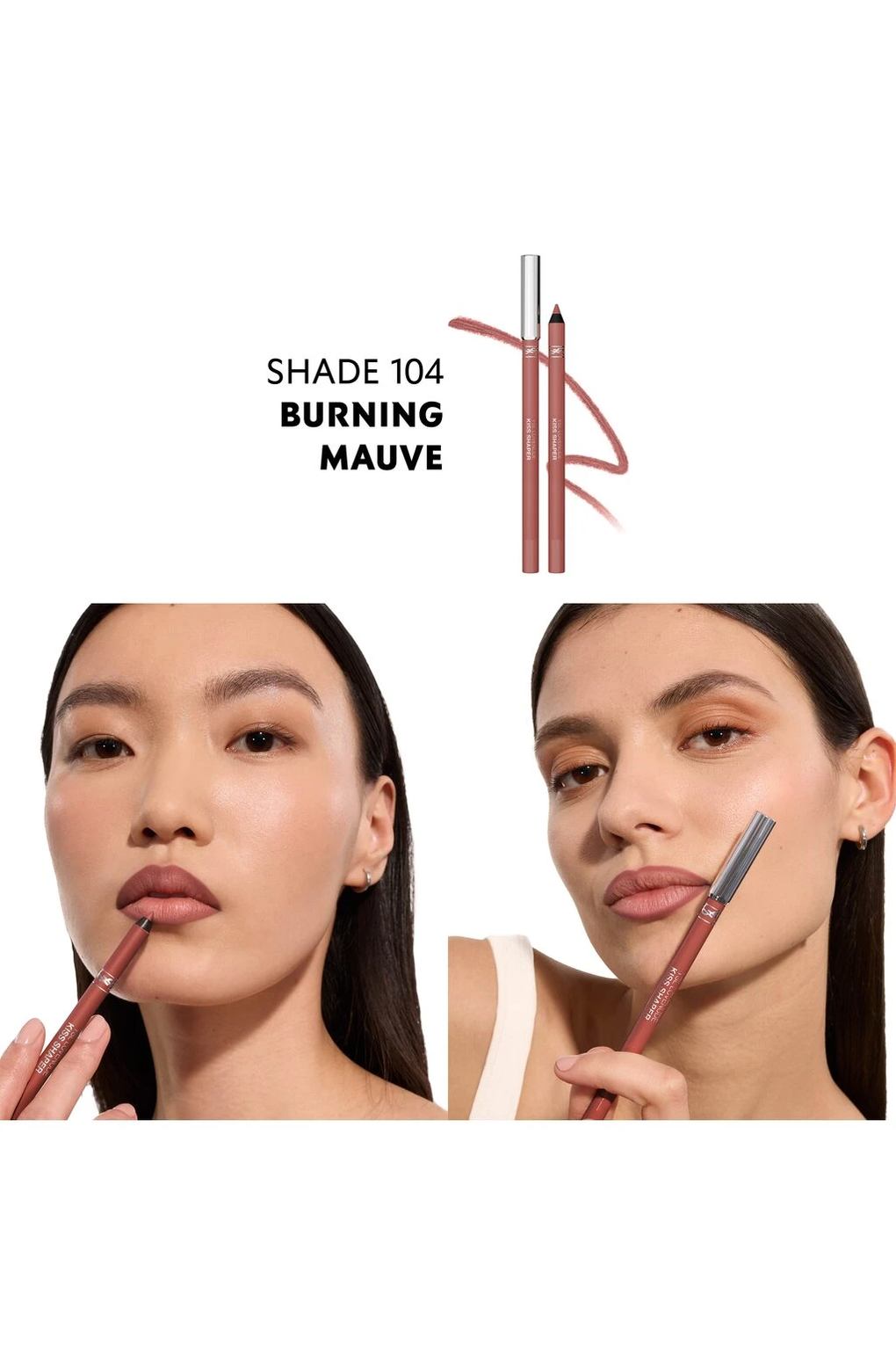 Карандаш для губ YSL Lovenude Kiss Shaper, 1,2 г № 104 - Burning Mauve. Фото 5.