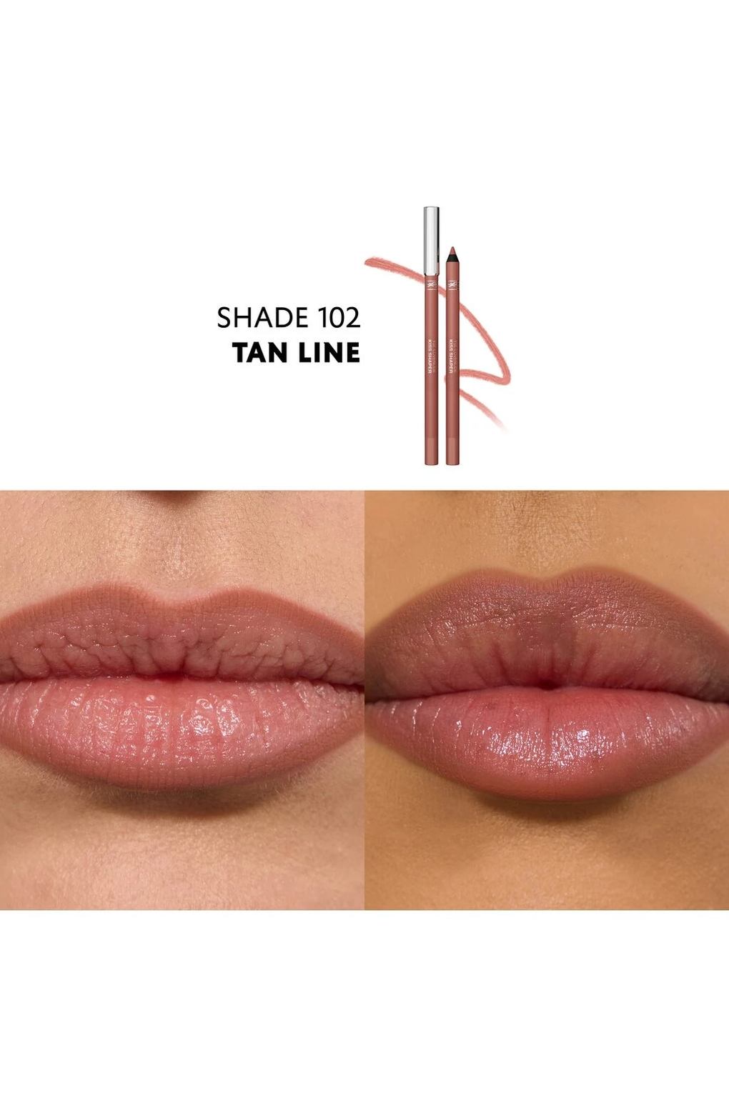 Карандаш для губ YSL Lovenude Kiss Shaper, 1,2 г № 102 - Tan Line. Фото 4.