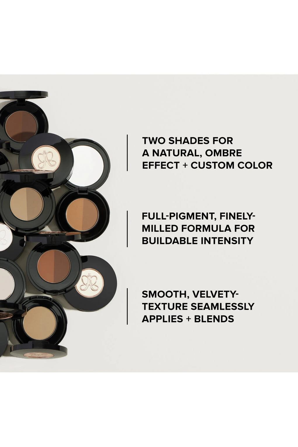 Набор для окрашивания бровей Soft Arch Brow Kit, 65 г средне-коричневый. Фото 6.