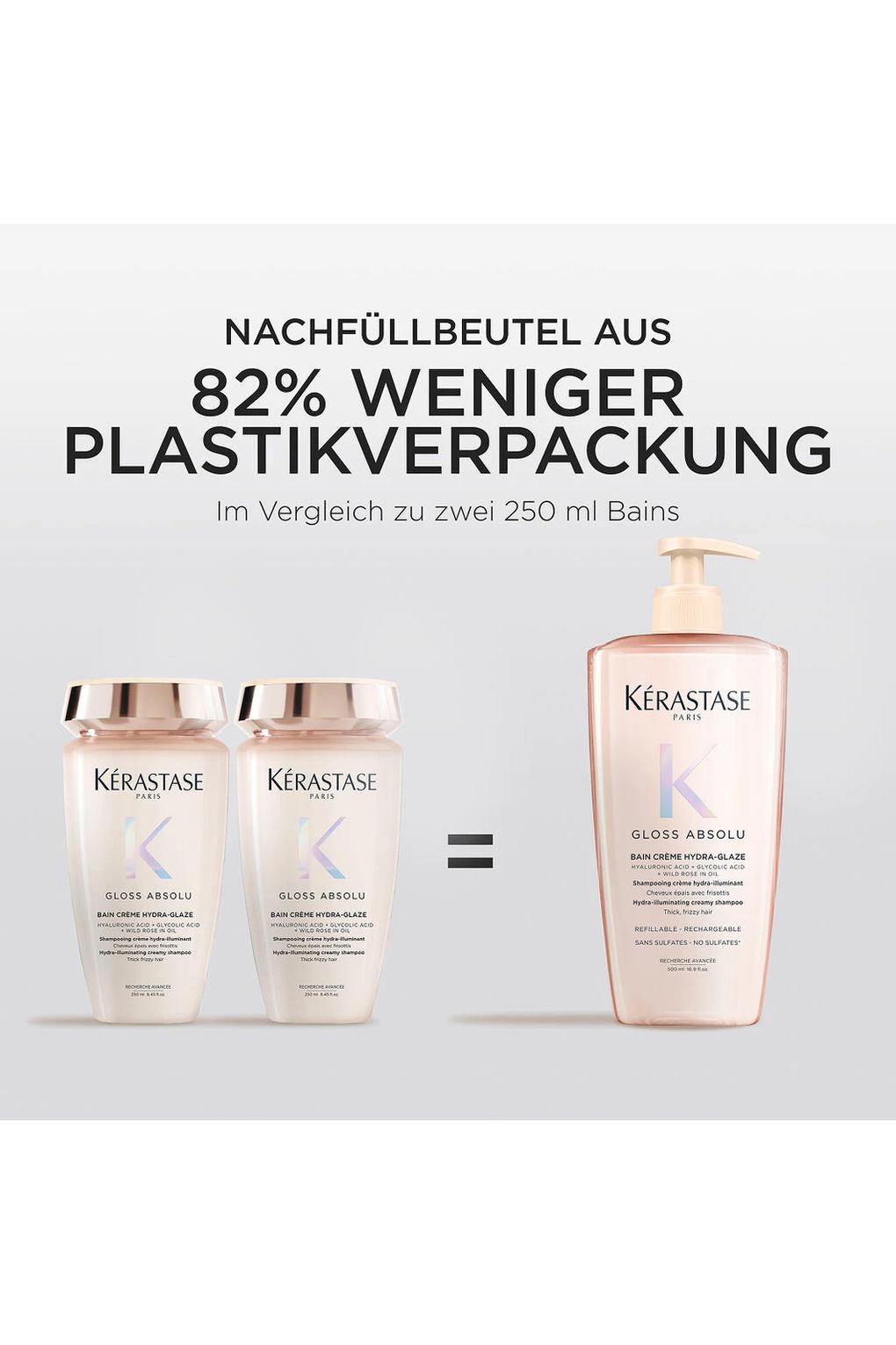 Шампунь для волос Gloss Absolu Cr me Hydra-Glaze, 500 мл. Фото 5.