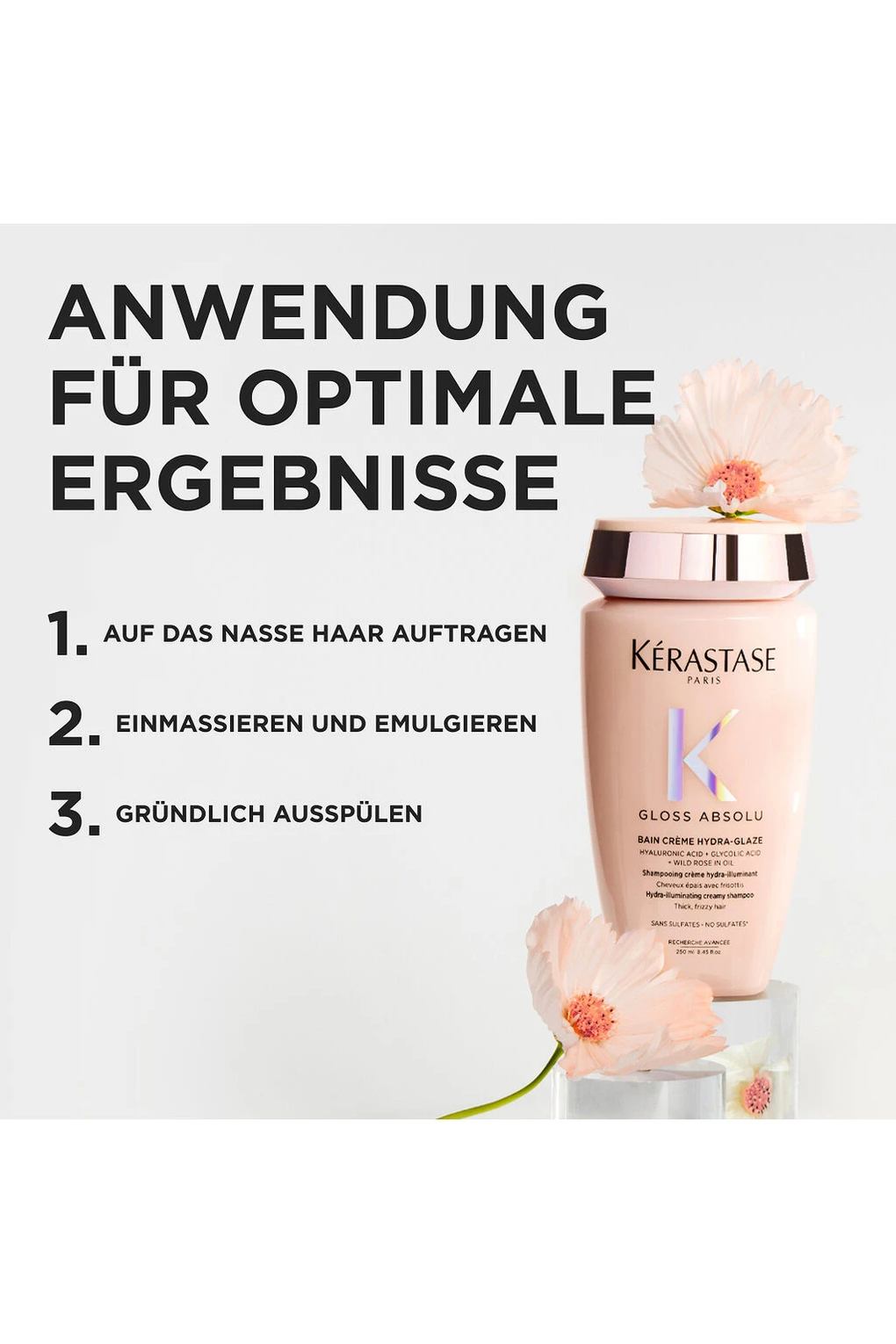 Шампунь для волос Gloss Absolu Cr me Hydra-Glaze, 250 мл. Фото 2.