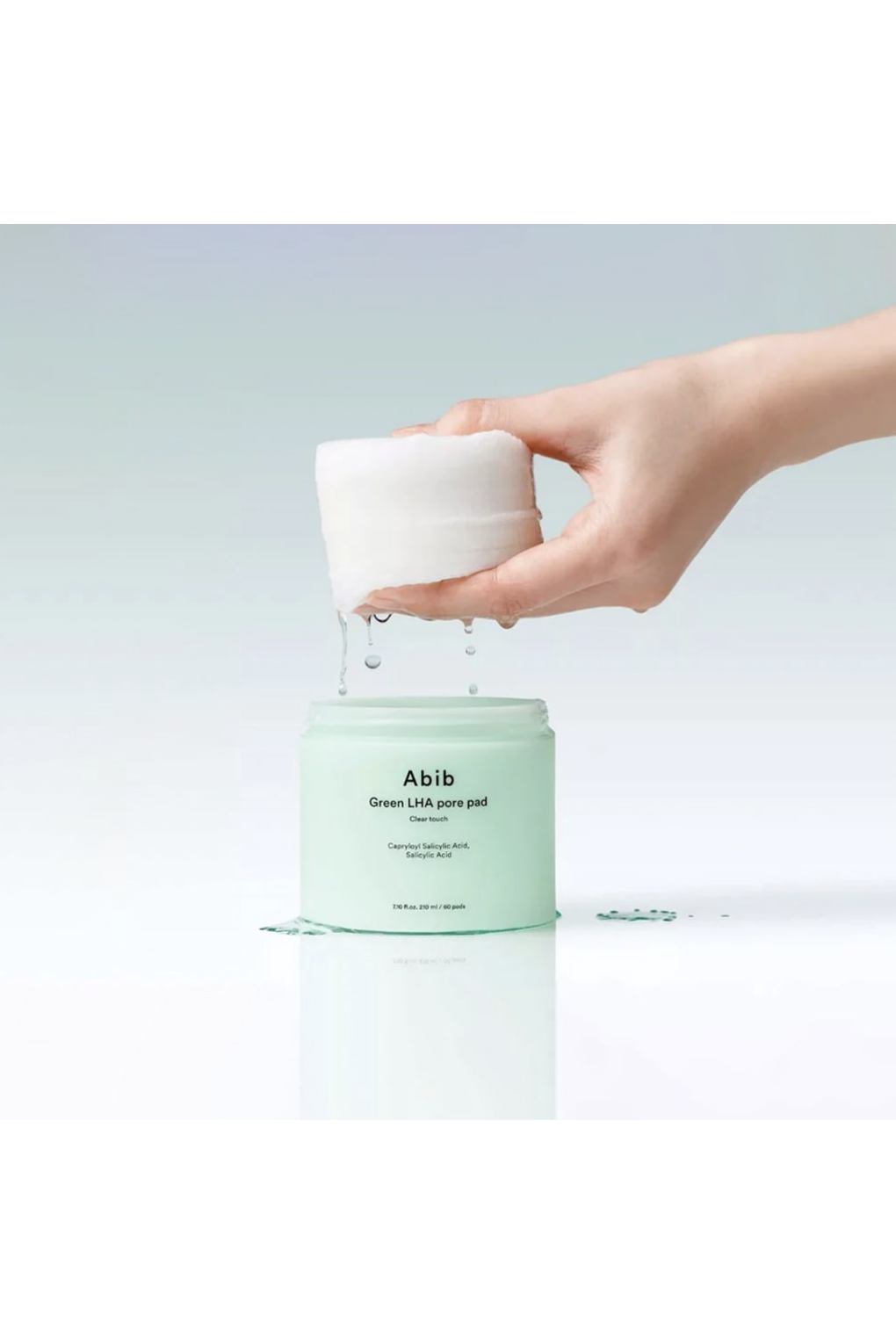 Тонизирующие подушечки для лица Abib Green LHA Pore Pad Clear Touch, 1шт. Фото 3.