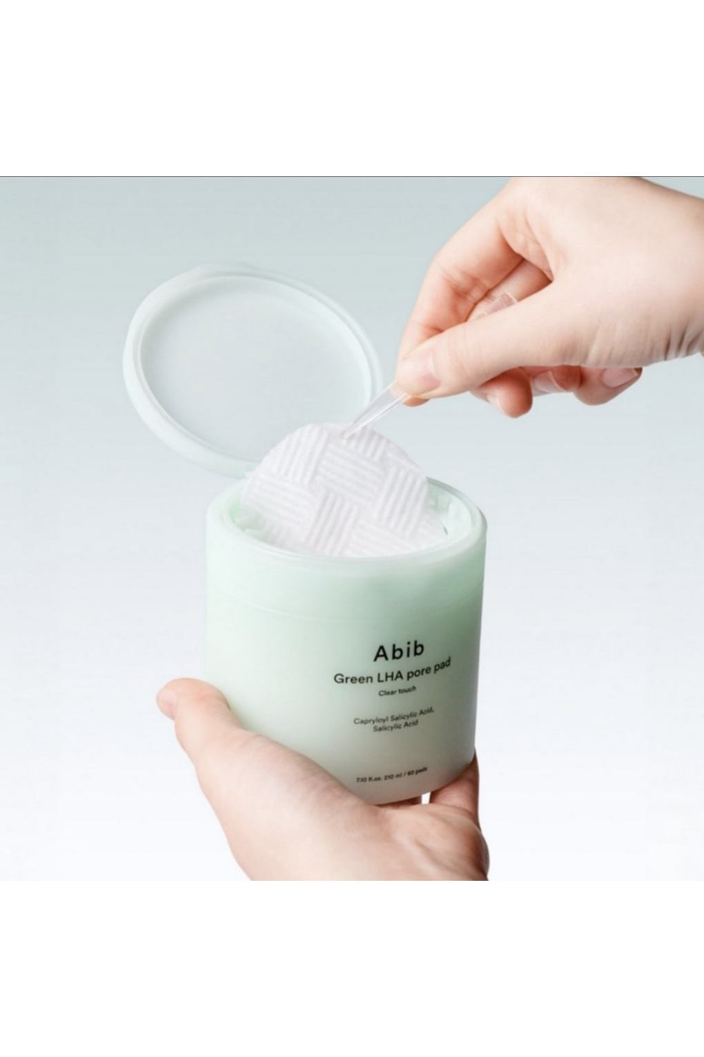 Тонизирующие подушечки для лица Abib Green LHA Pore Pad Clear Touch, 1шт. Фото 6.
