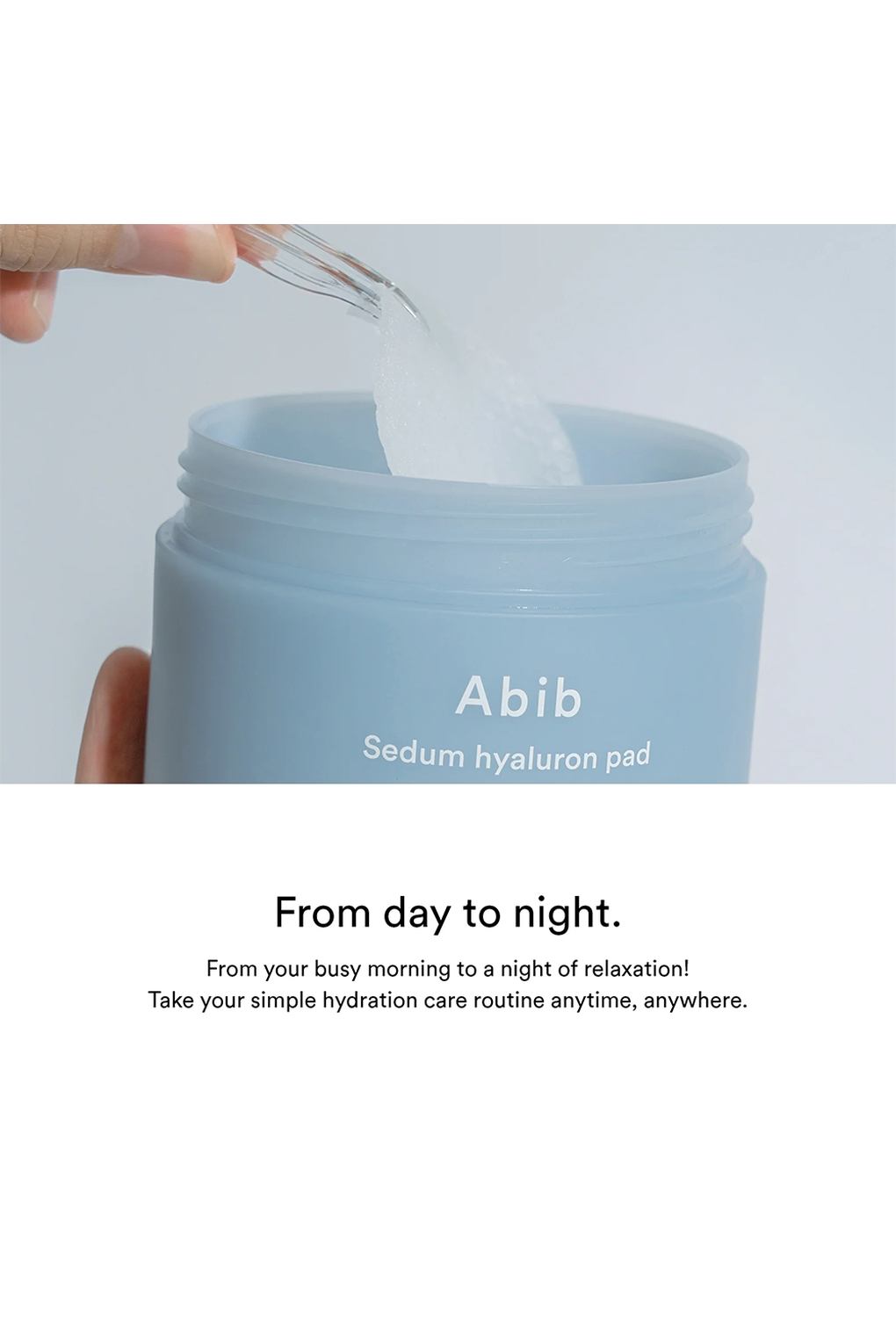 Увлажняющие подушечки для лица Abib Sedum Hyaluron Pad Hydrating Touch, 165мл / 75шт. Фото 4.