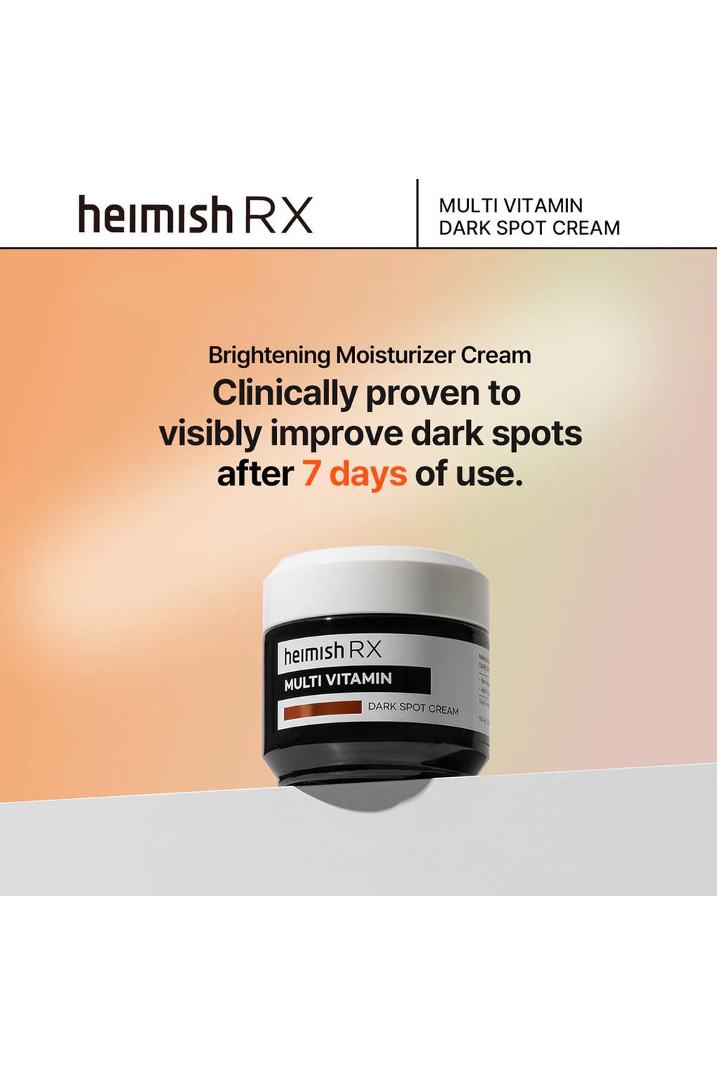 Крем для ухода за кожей Heimish RX Multi Vitamin Dark Spot Cream, 50мл. Фото 2.