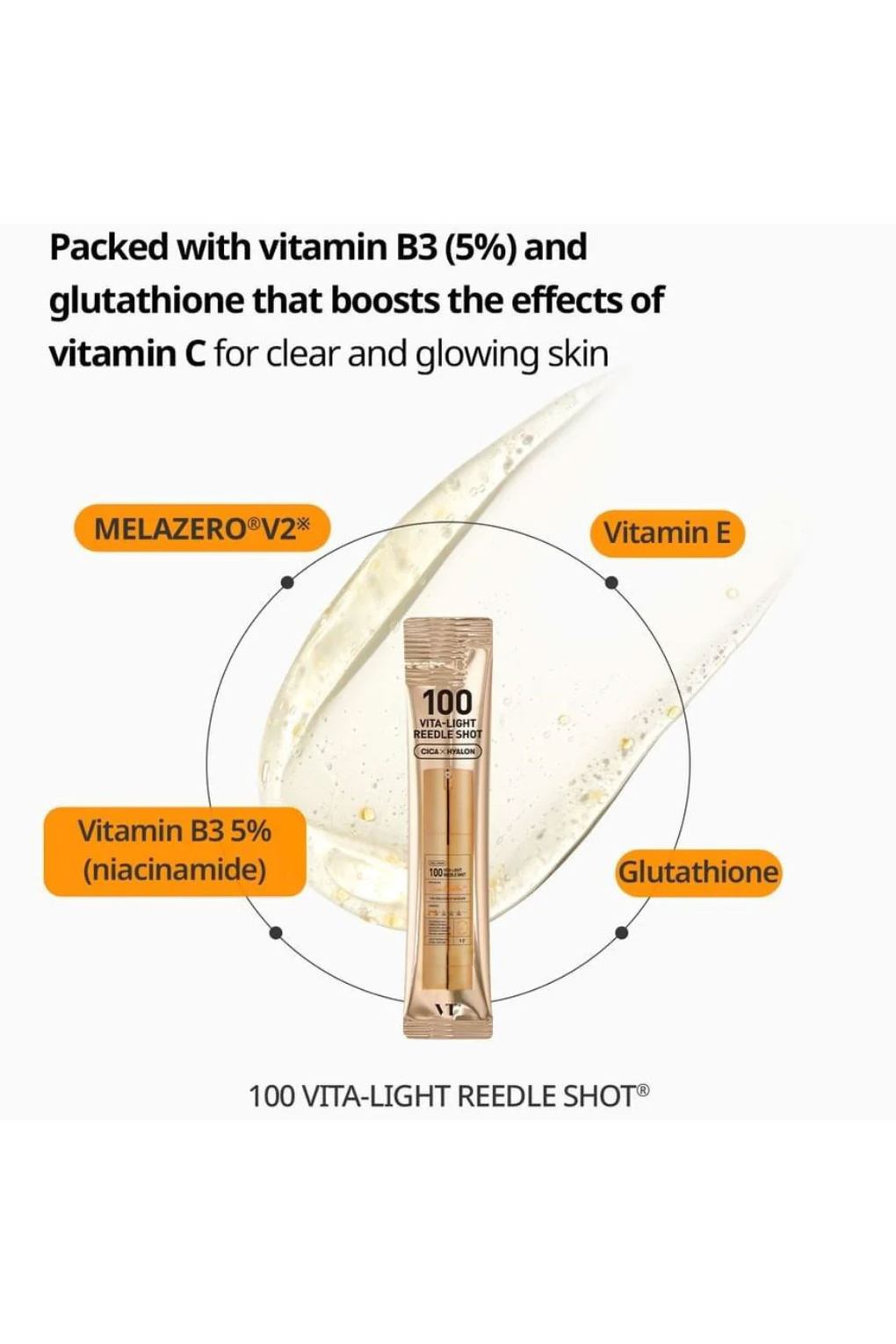 Сыворотка для ухода за кожей VT Cosmetics Vita-Light Reedle Shot 100, 10x 2мл. Фото 2.
