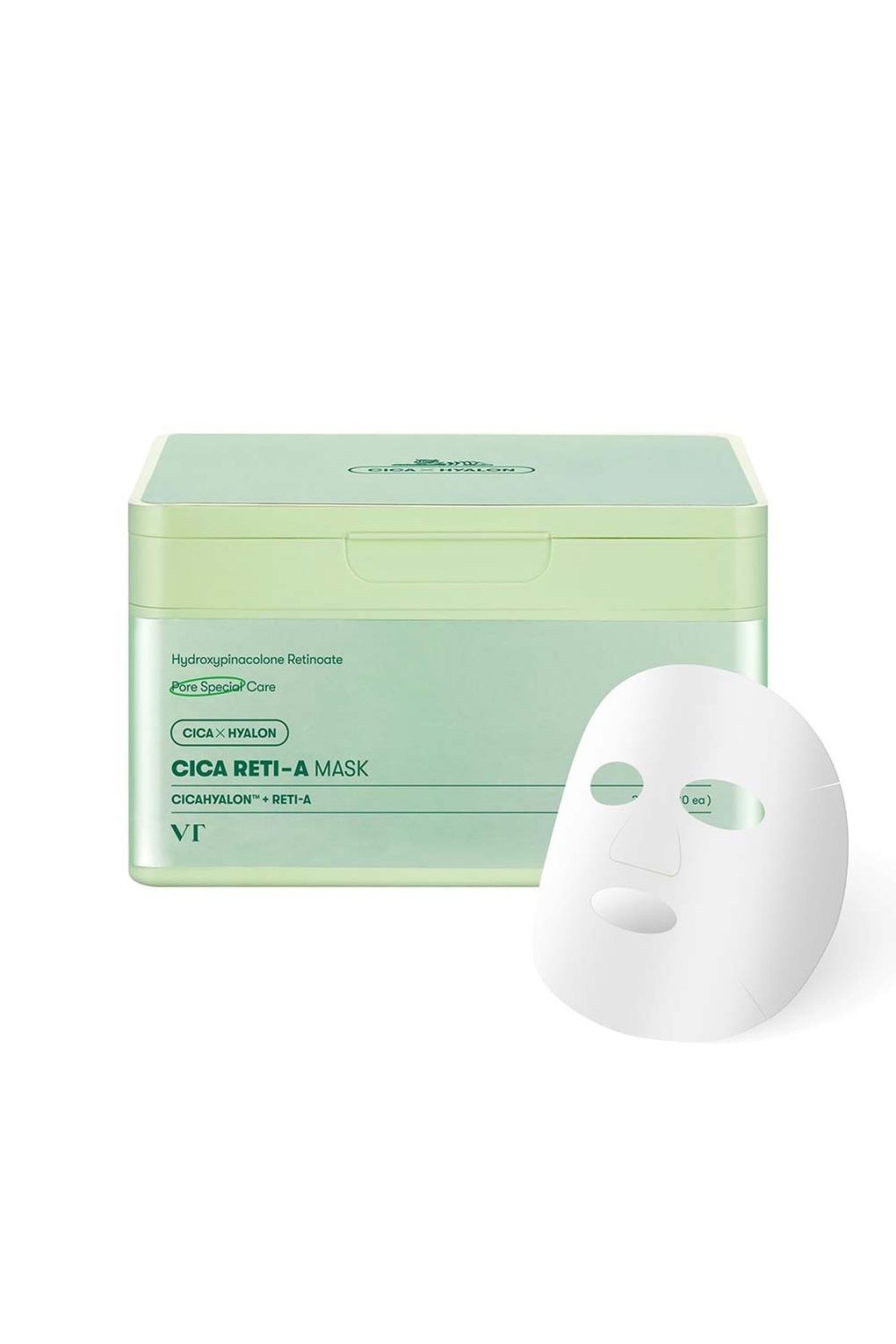 Маска для лица VT Cosmetics Cica Reti-A Mask, 30шт. Фото 4.