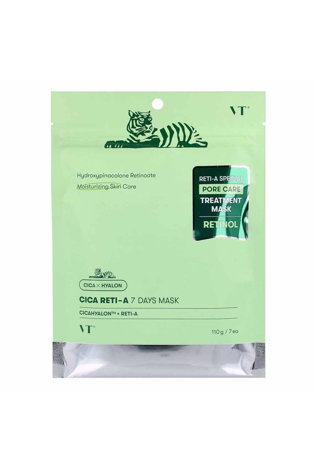 Маска для лица VT Cosmetics Cica Reti-A Mask, 30шт. Фото 5.