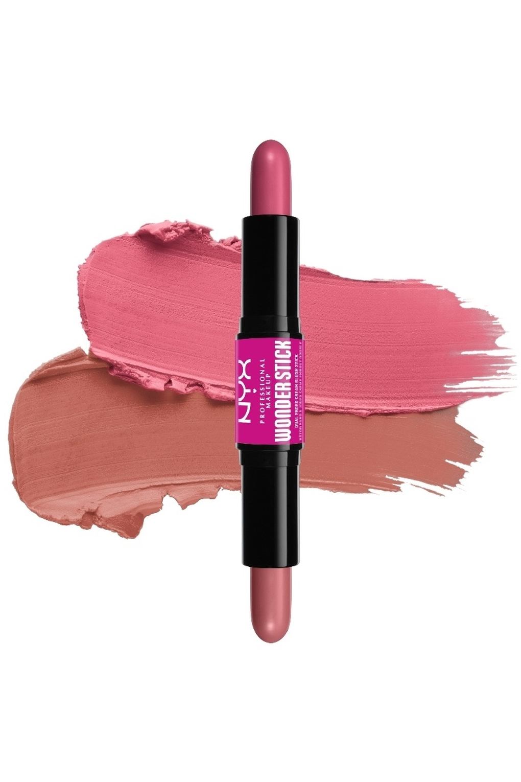 Румяна NYX Professional Makeup Wonder Stick Dual-Ended Cream Blush Stick 01 Light Peach + Baby Pink, 8 г. Фото 4.
