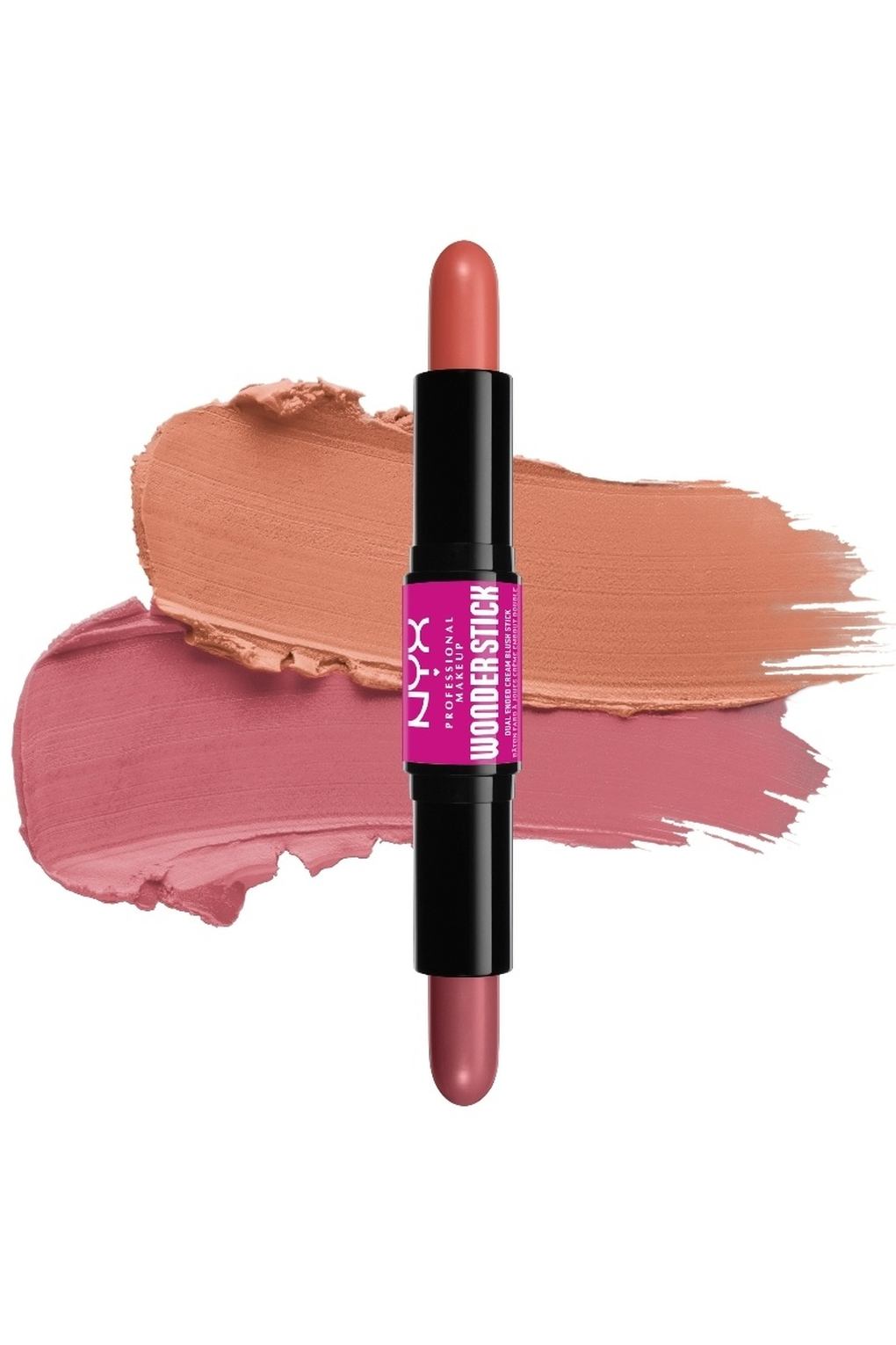 Румяна NYX Professional Makeup Wonder Stick Dual-Ended Cream Blush Stick 02 Honey Orange + Rose, 8 г. Фото 4.