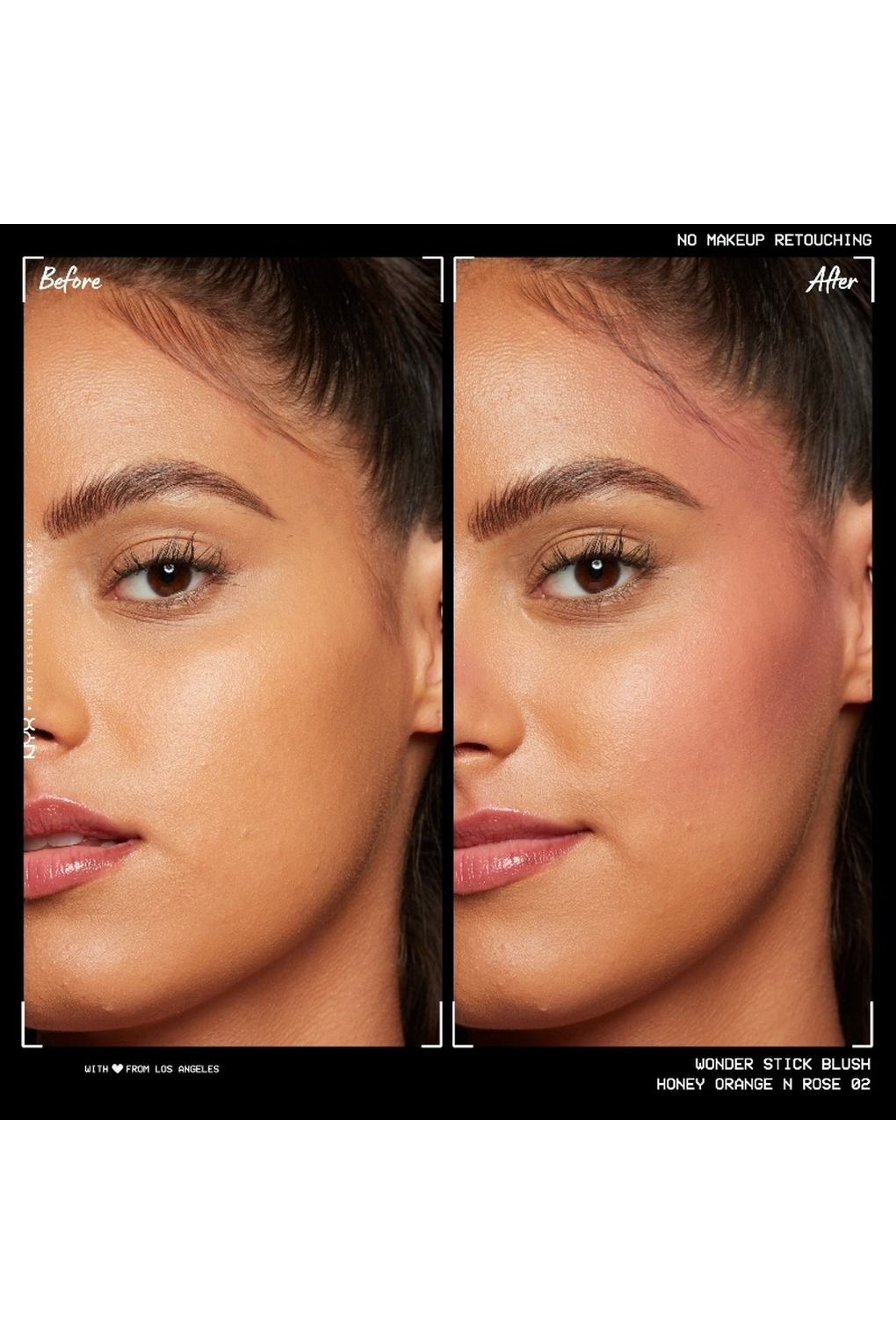 Румяна NYX Professional Makeup Wonder Stick Dual-Ended Cream Blush Stick 02 Honey Orange + Rose, 8 г. Фото 5.