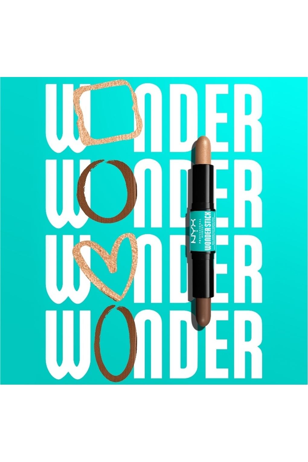Скульптор для лица NYX Professional Makeup Wonder Stick Dual-Ended Face Shaping Stick 05 Medium Tan. Фото 6.