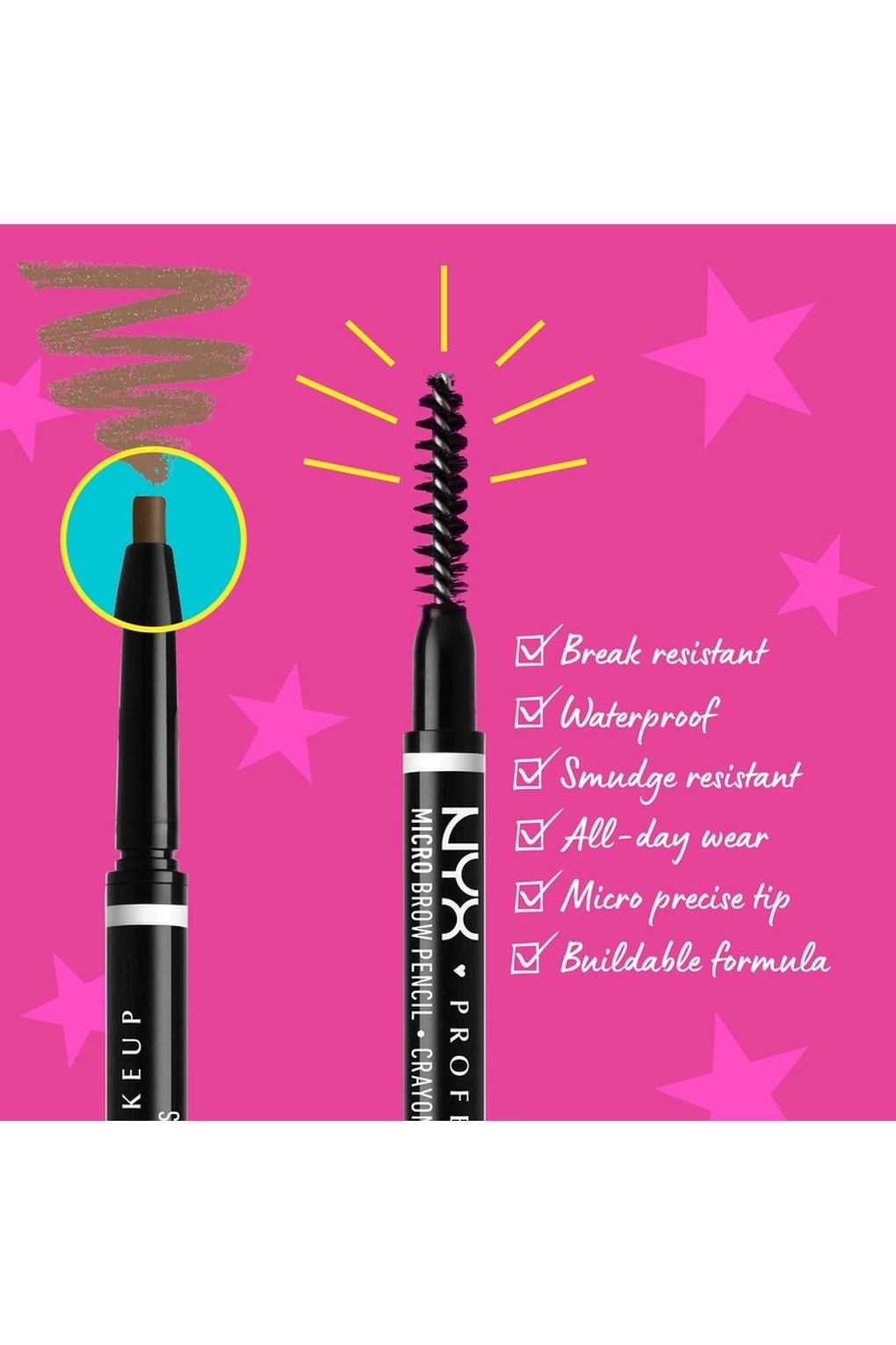 Карандаш для бровей NYX Professional Makeup Micro Brow Pencil 01.5 Ash Blonde, 0,09 г. Фото 3.