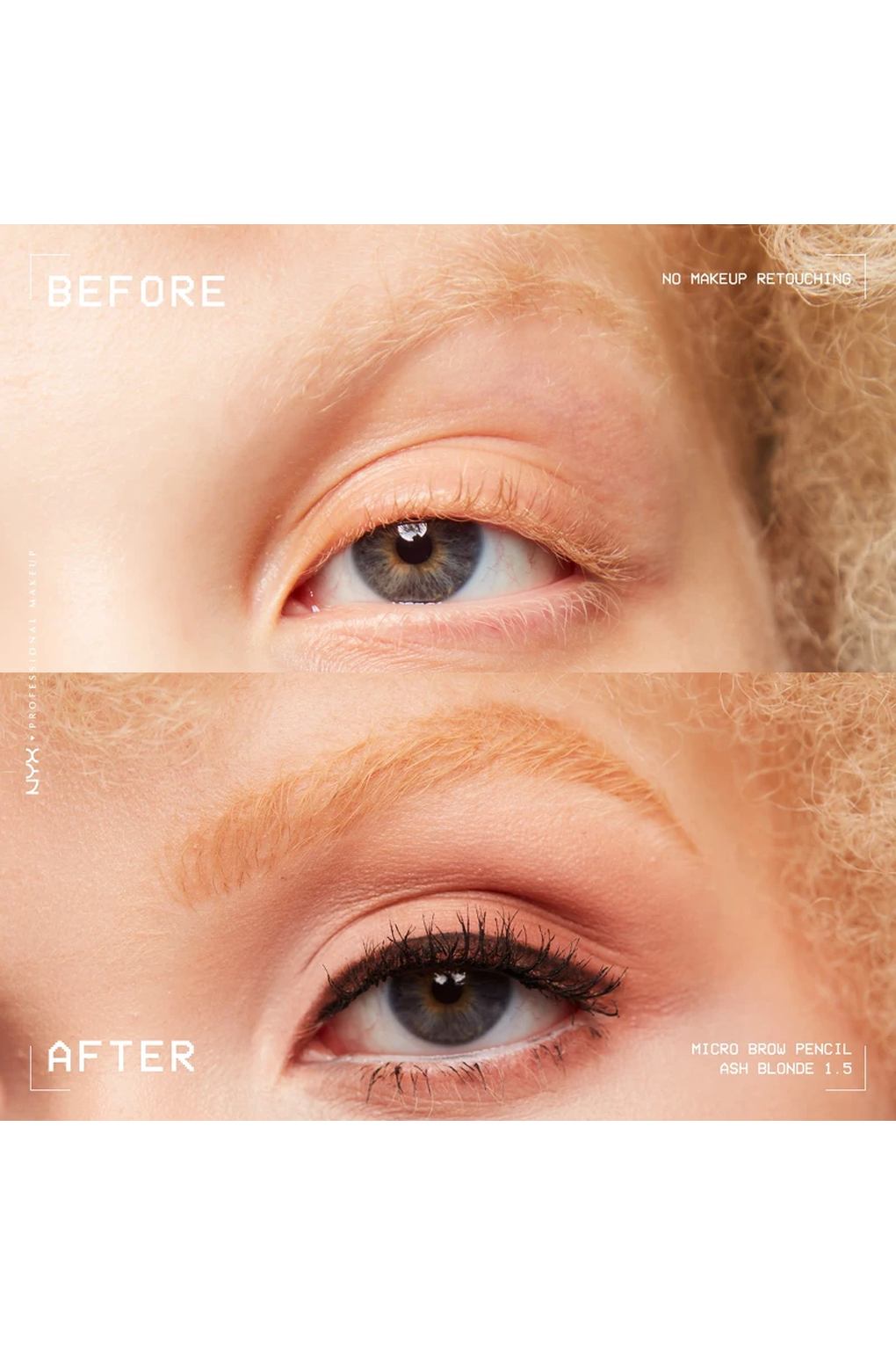 Карандаш для бровей NYX Professional Makeup Micro Brow Pencil 01.5 Ash Blonde, 0,09 г. Фото 4.